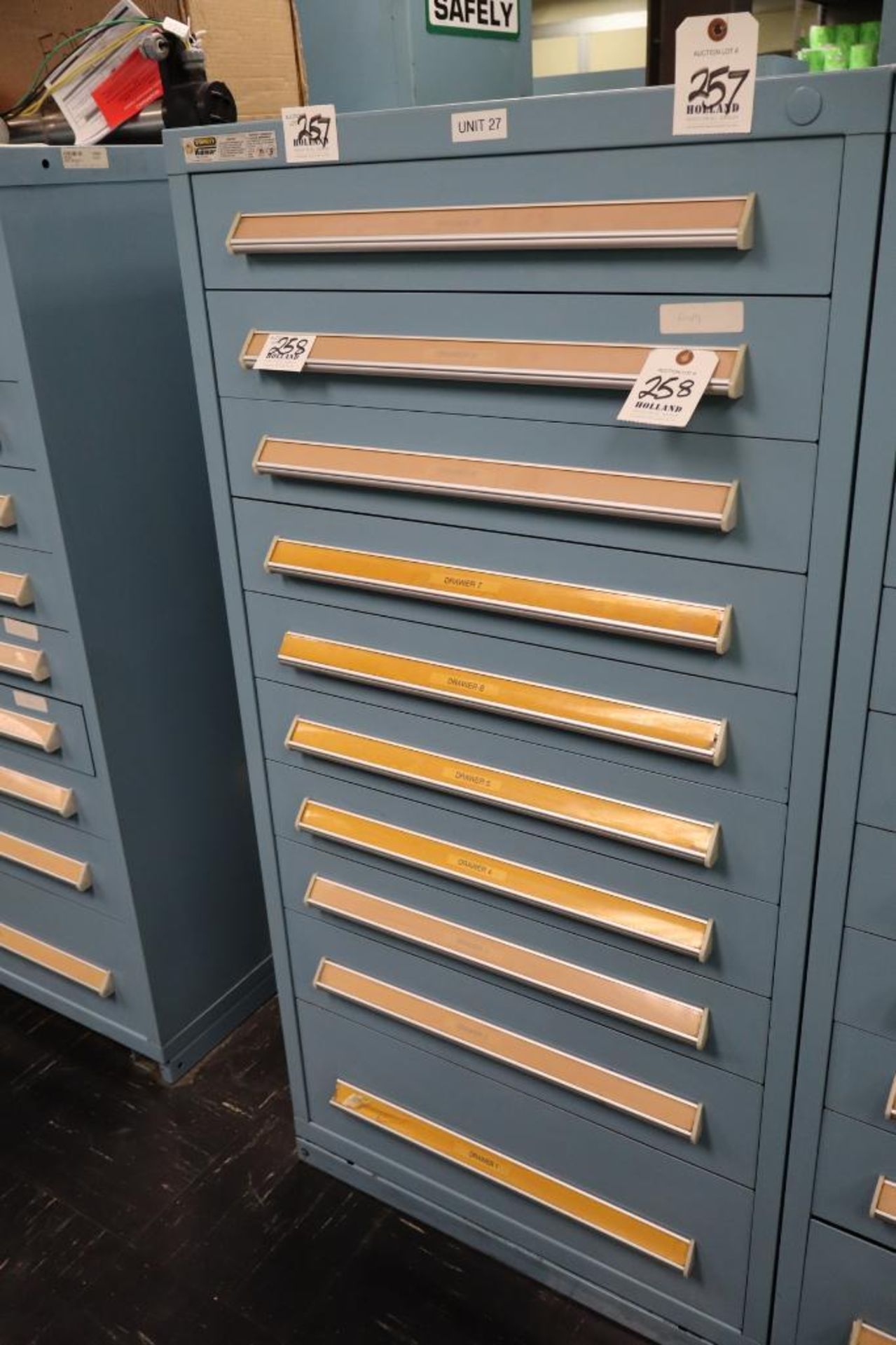 Stanley Vidmar 10-Drawer Cabinet 30" x 30" x 59"H