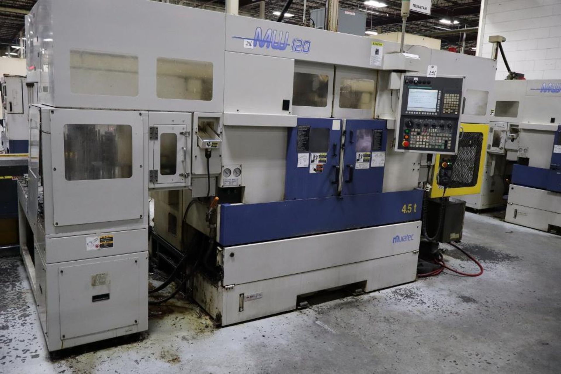 Murata Muratec MW120 Twin Spindle CNC Lathe, S/N 12KX36910001 DOM 2013