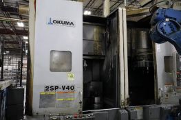 2012 Okuma 2SP-V40 CNC Twin Spindle Vertical Turret Lathe (VTL), S/N 163752