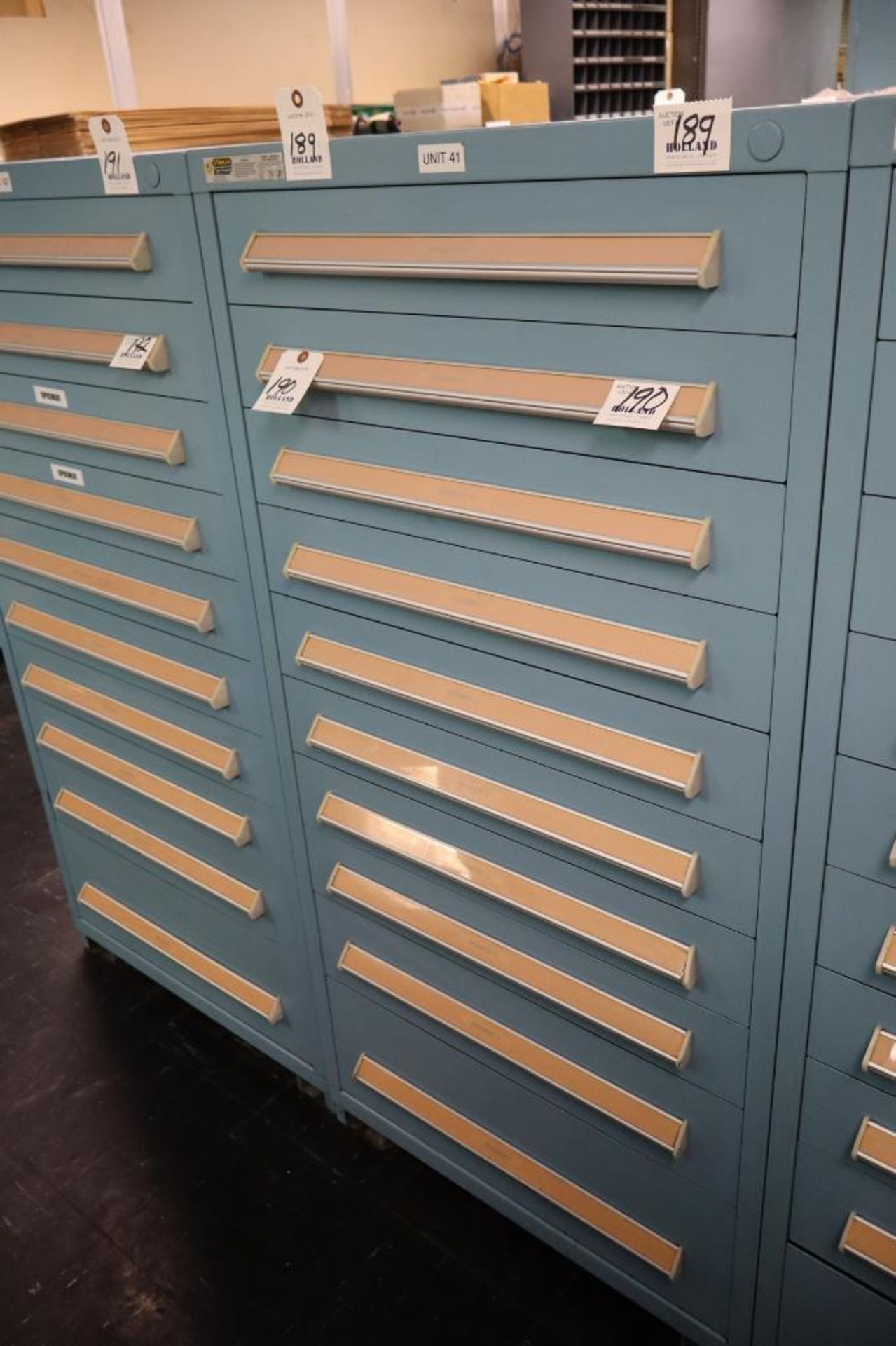 Stanley Vidmar 10-Drawer Cabinet 30" x 30" x 59"H