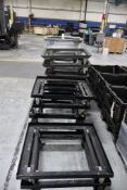 (19) Metal Bin Dollies for Plastic Totes