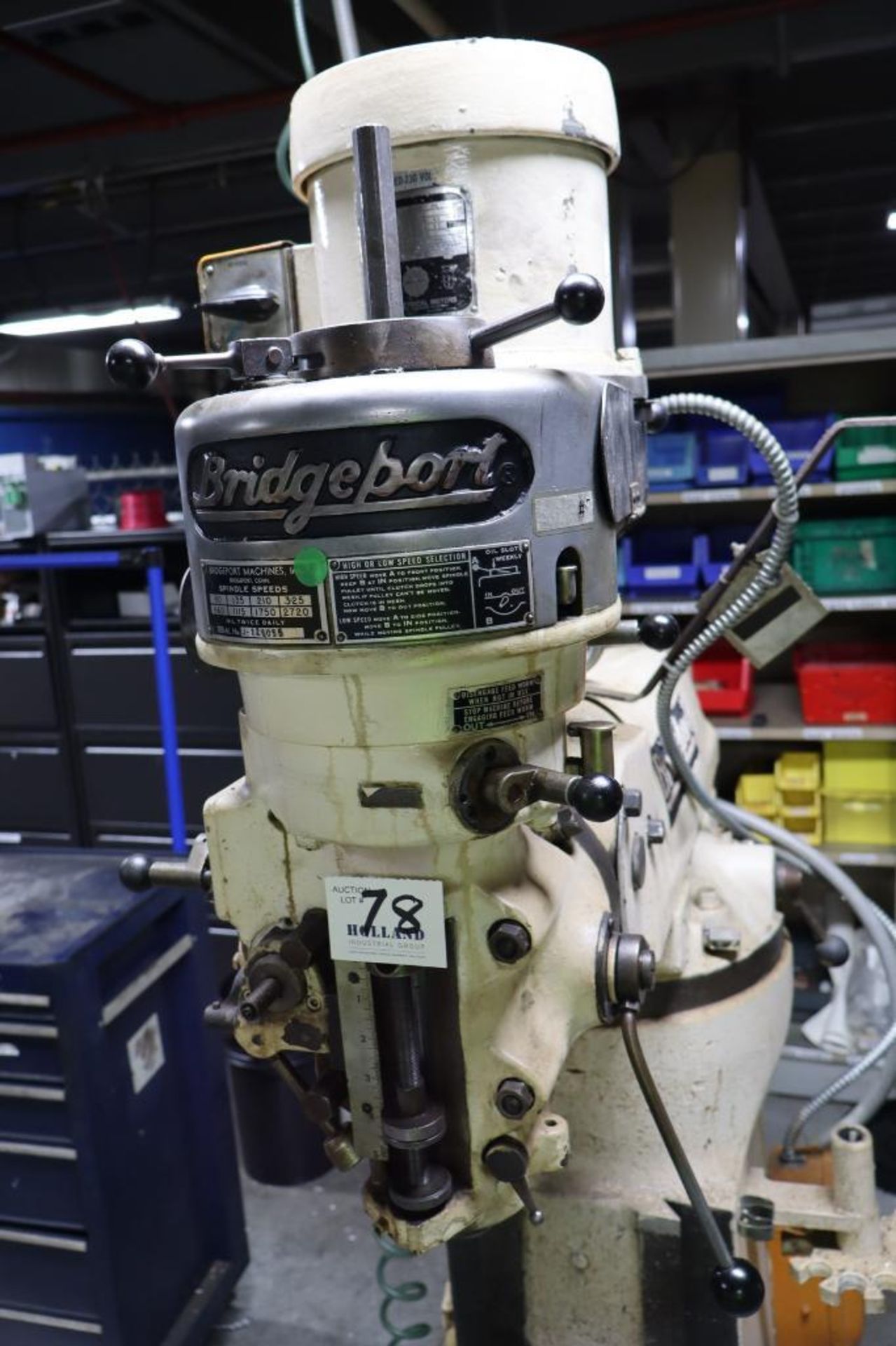 Bridgeport 1 HP Knee Mill S/N 125938 - Image 3 of 4