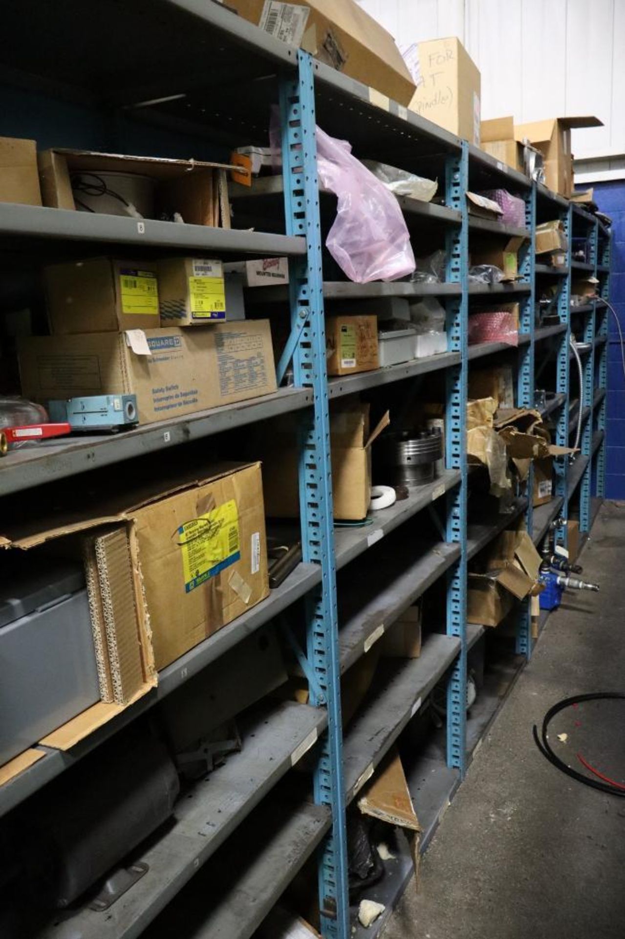 Contents of Machine Repair Tool Crib on (5) Metal Shelving Units - Image 2 of 16
