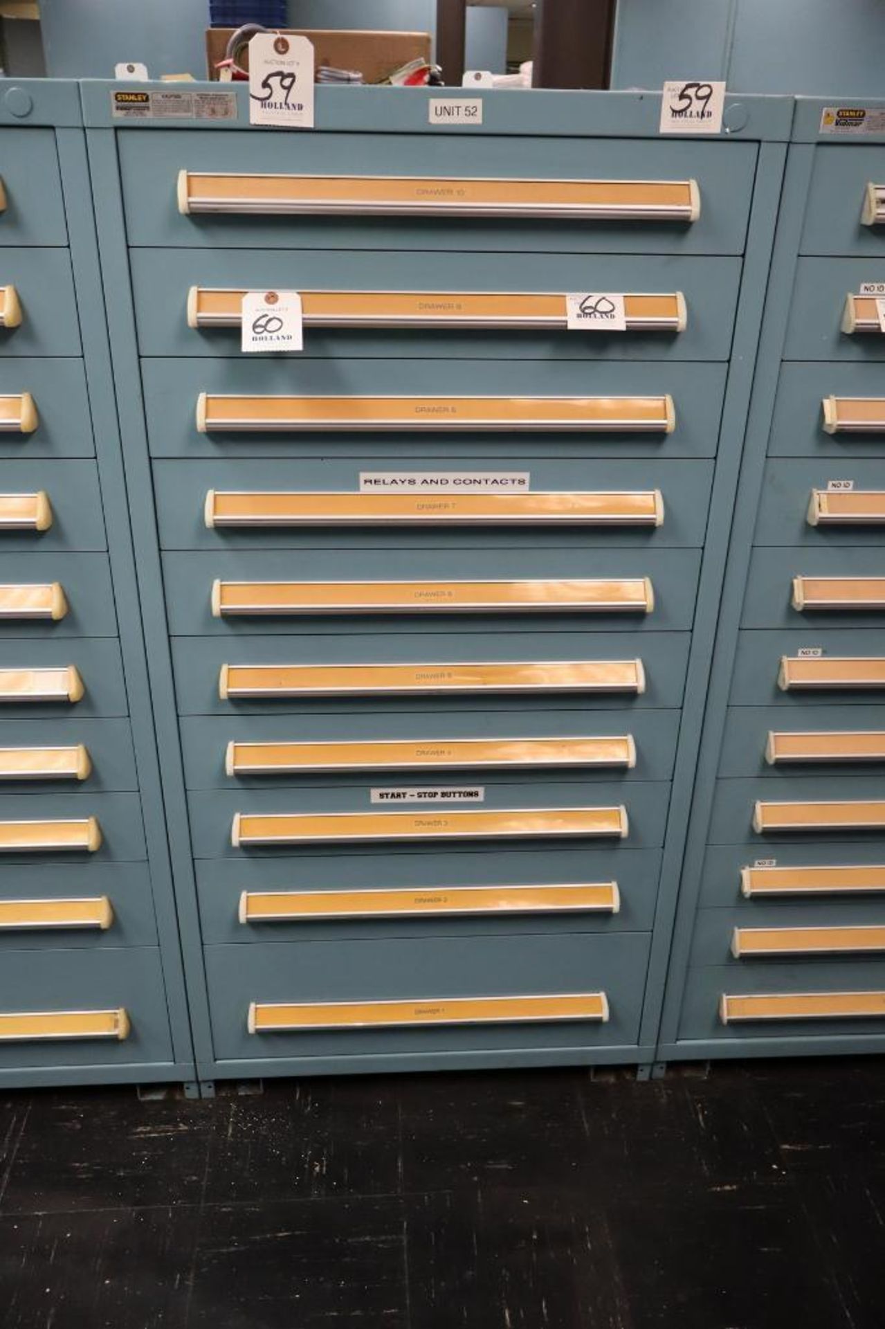 Stanley Vidmar 10-Drawer Cabinet 30" x 30" x 59"H