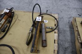 Enerpac 10-Ton Hydraulic Hand Pump with Spreader and (2) Rams