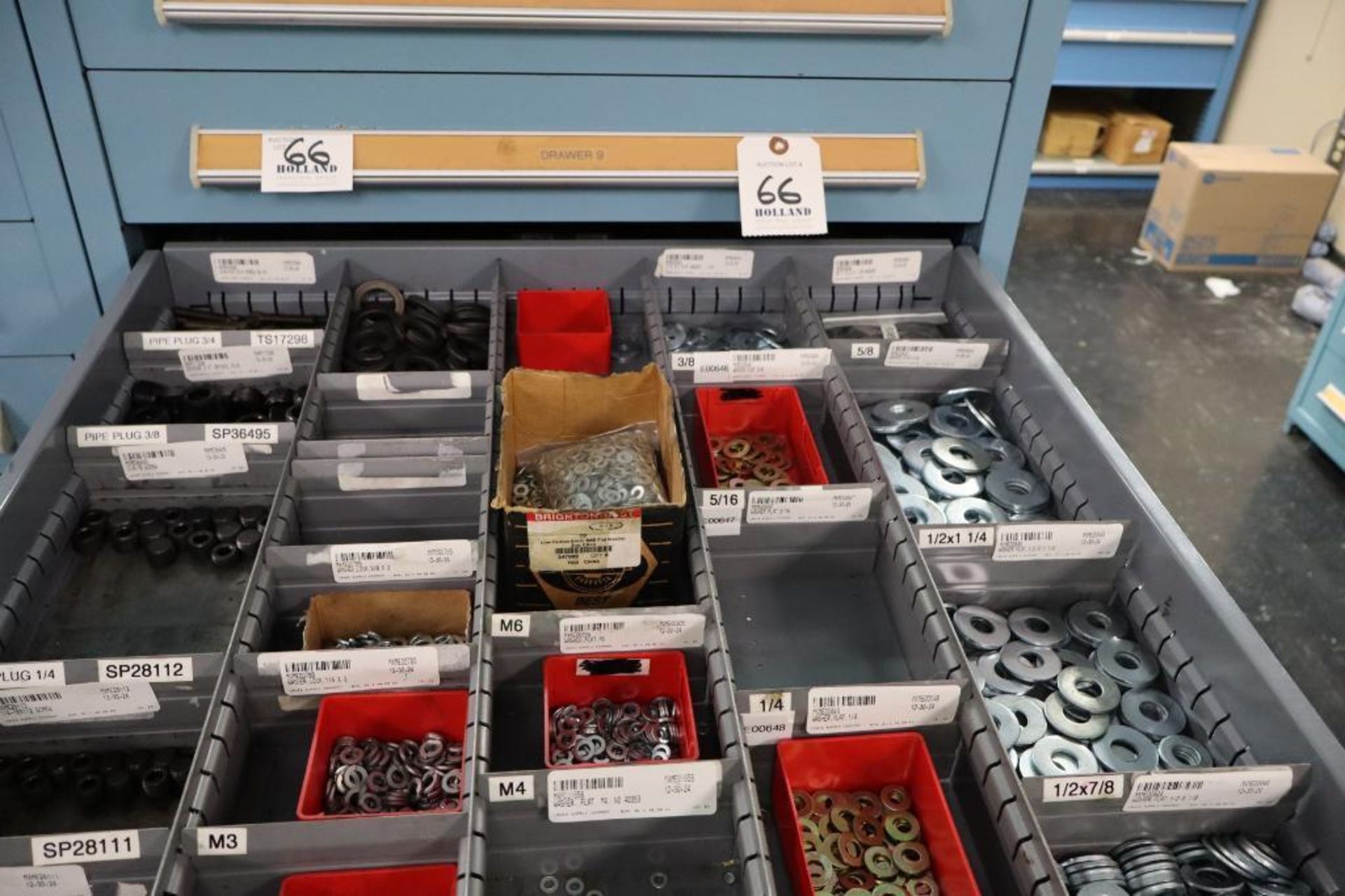 Contents of Cabinet to Include: Nuts, Bolts, Washers, Pipe Plugs, Shoulder Bolts