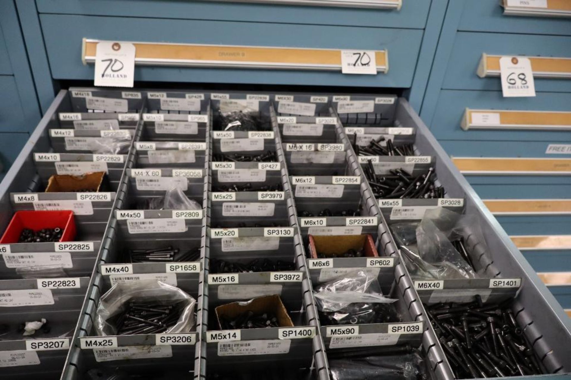 Contents of Cabinet to Include Assorted Fastner Hardware