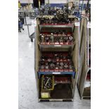 (35) Assorted Taper 40 Tool Holders with Tool Rack