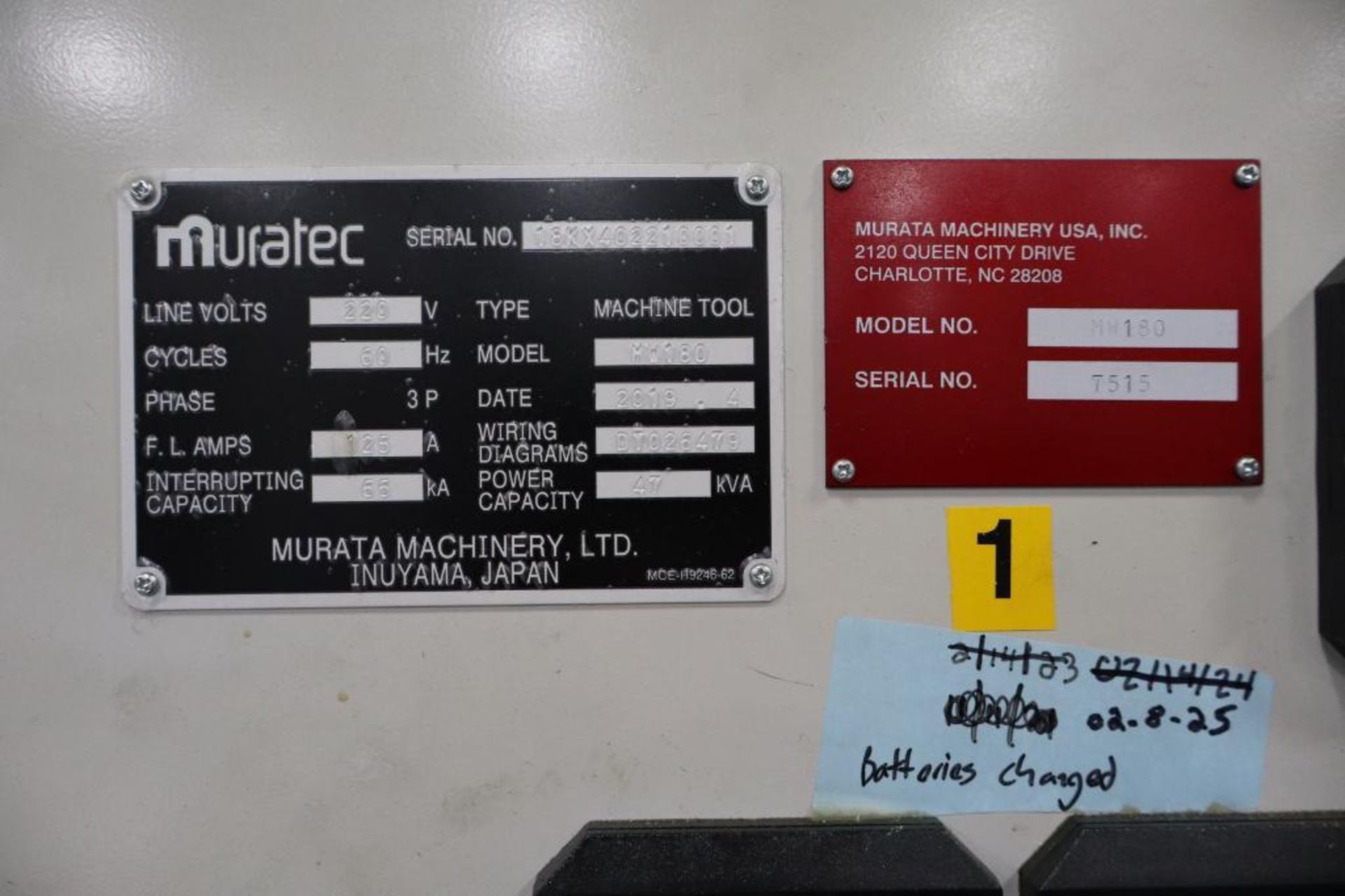 Murata Muratec MW 180 Twin Spindle CNC Lathe S/N 7515 DOM 2019 - Image 9 of 11