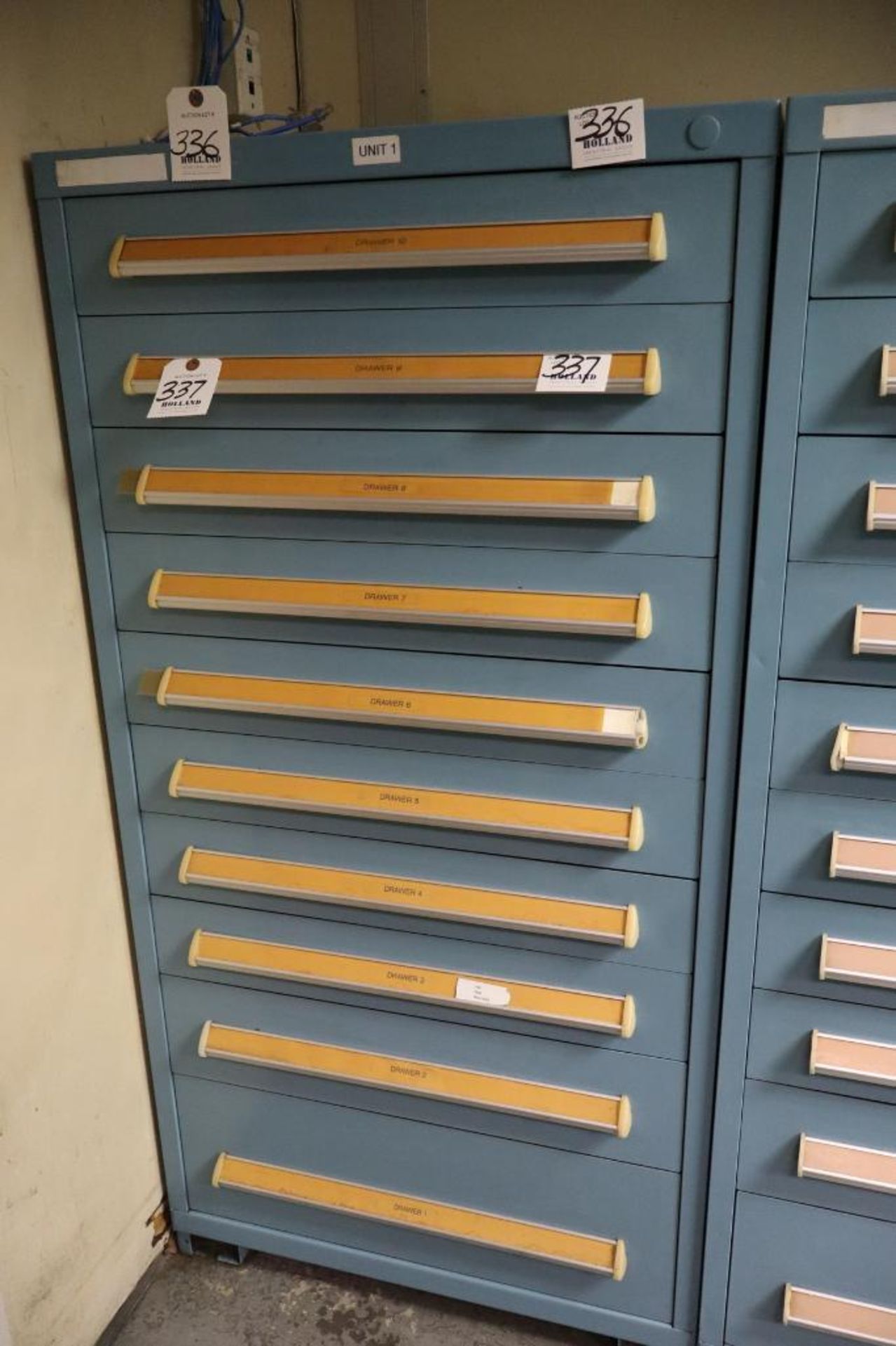 Stanley Vidmar 10-Drawer Cabinet 30" x 30" x 59"H