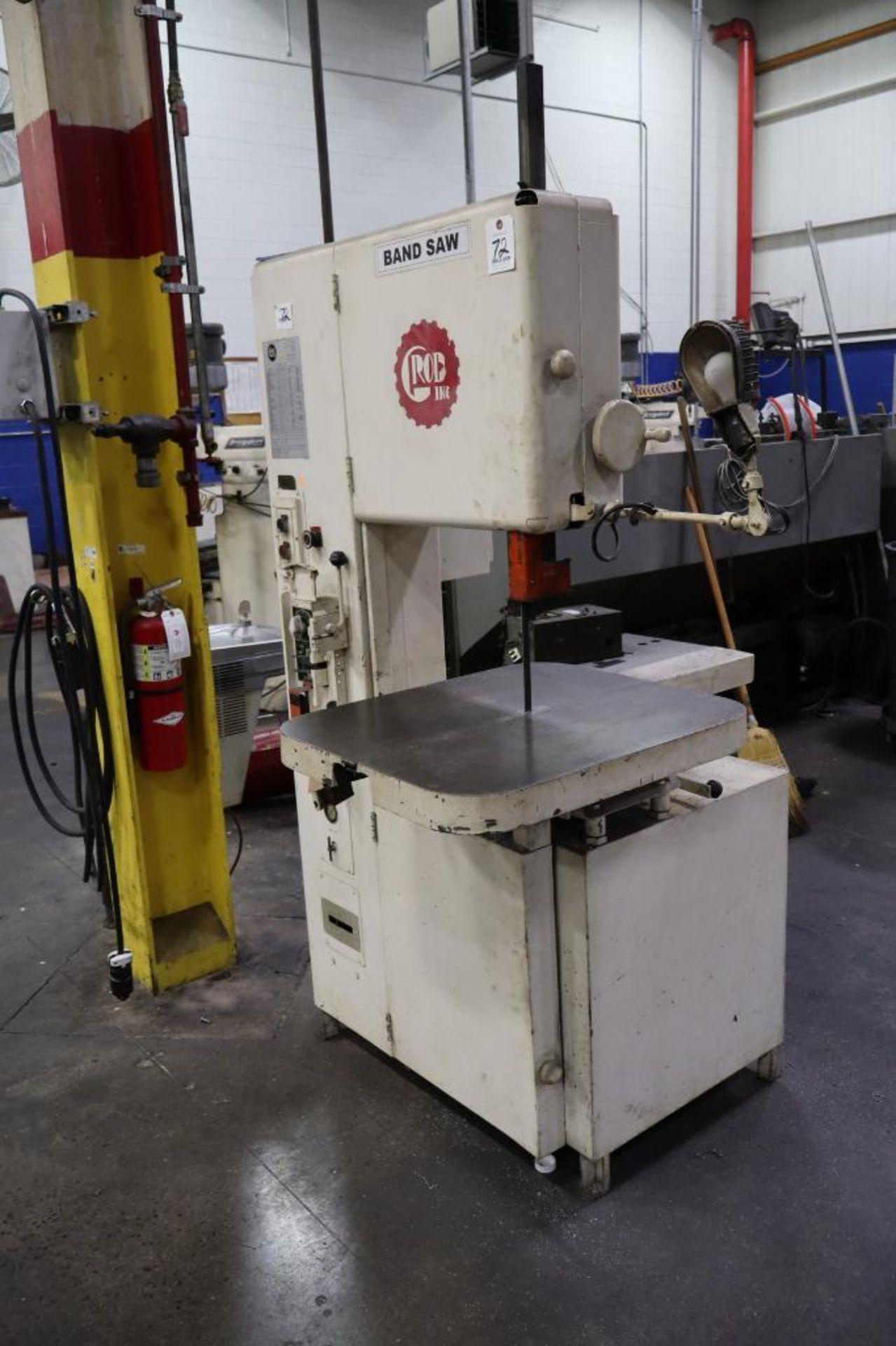 Grob 4V-18 Variable Speed Vertical Bandsaw S/N 2162 DOM 1974