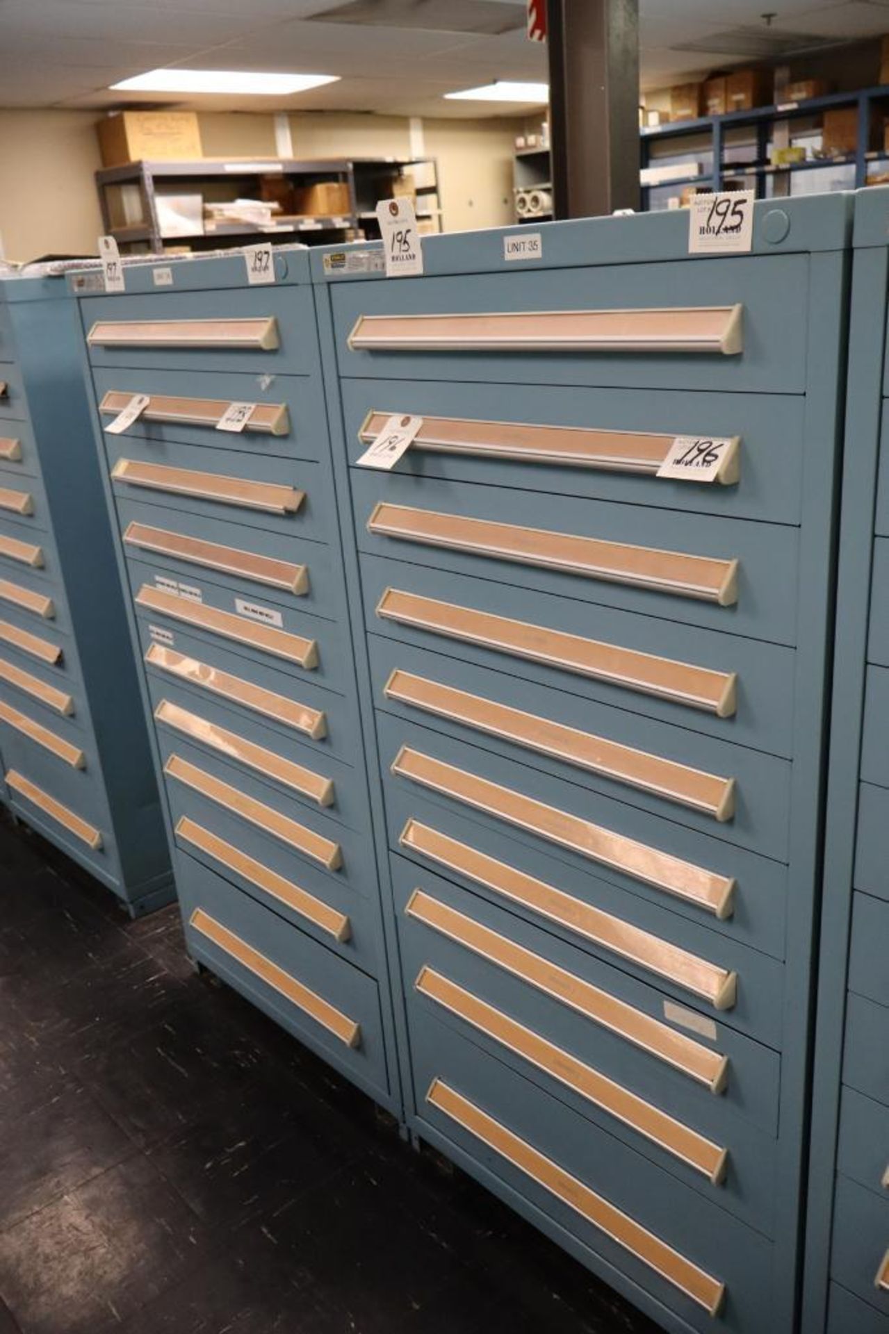 Stanley Vidmar 10-Drawer Cabinet 30" x 30" x 59"H