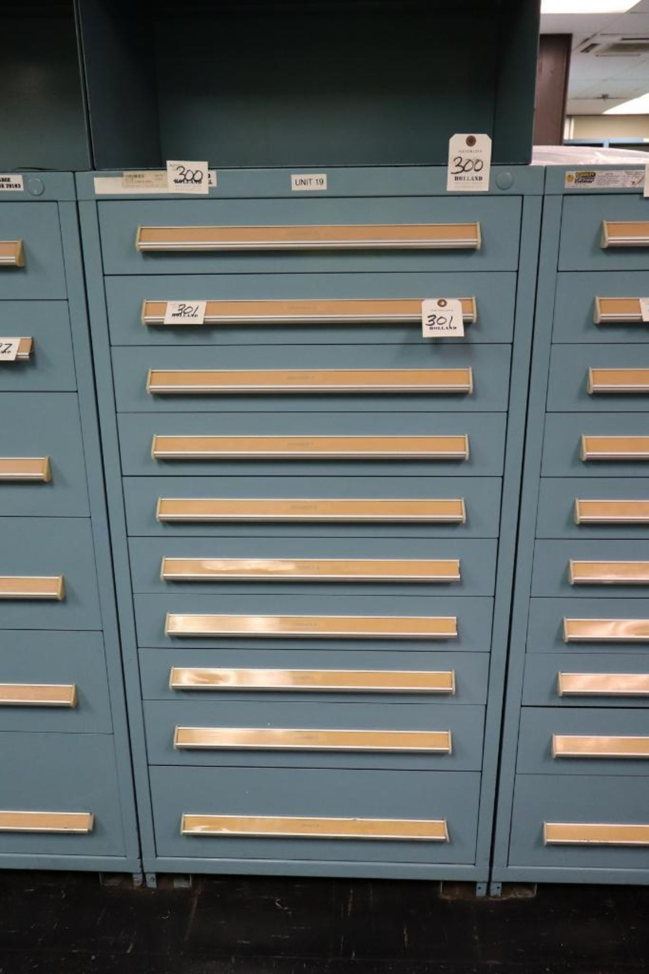 Stanley Vidmar 10-Drawer Cabinet 30" x 30" x 59"H