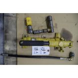 Enerpac Single speed Hydraulic Hand Pump with (2) Enerpac Rams