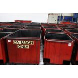 (14) Metal Scrap Carts with Forklift Pockets