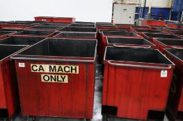 (14) Metal Scrap Carts with Forklift Pockets
