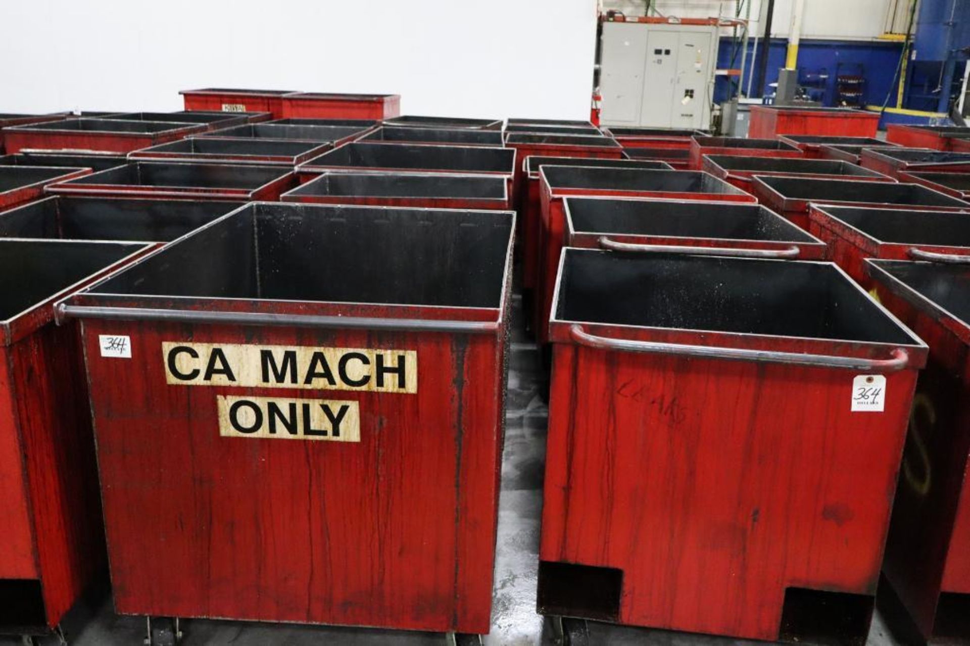 (14) Metal Scrap Carts with Forklift Pockets