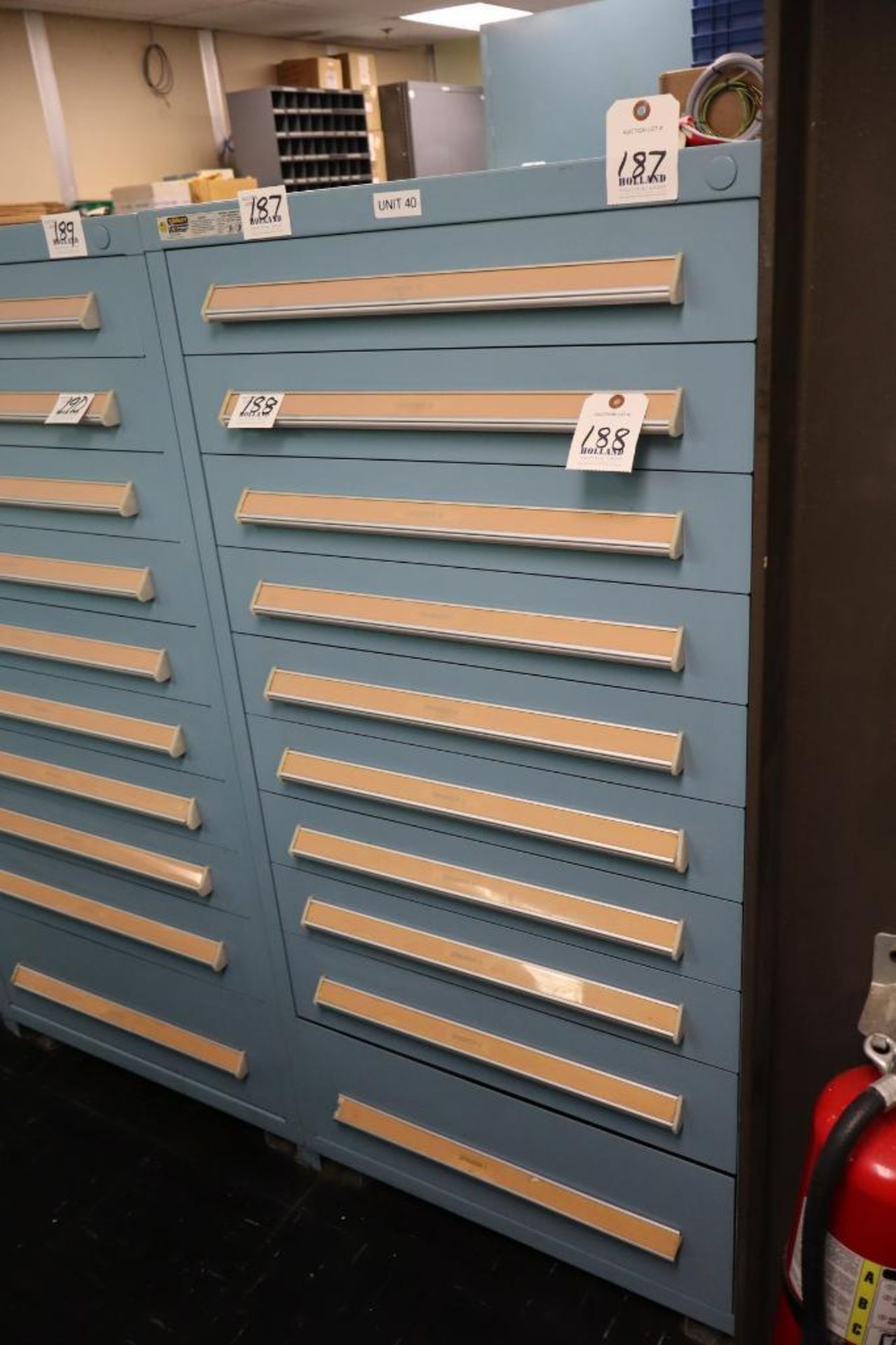 Stanley Vidmar 10-Drawer Cabinet 30" x 30" x 59"H