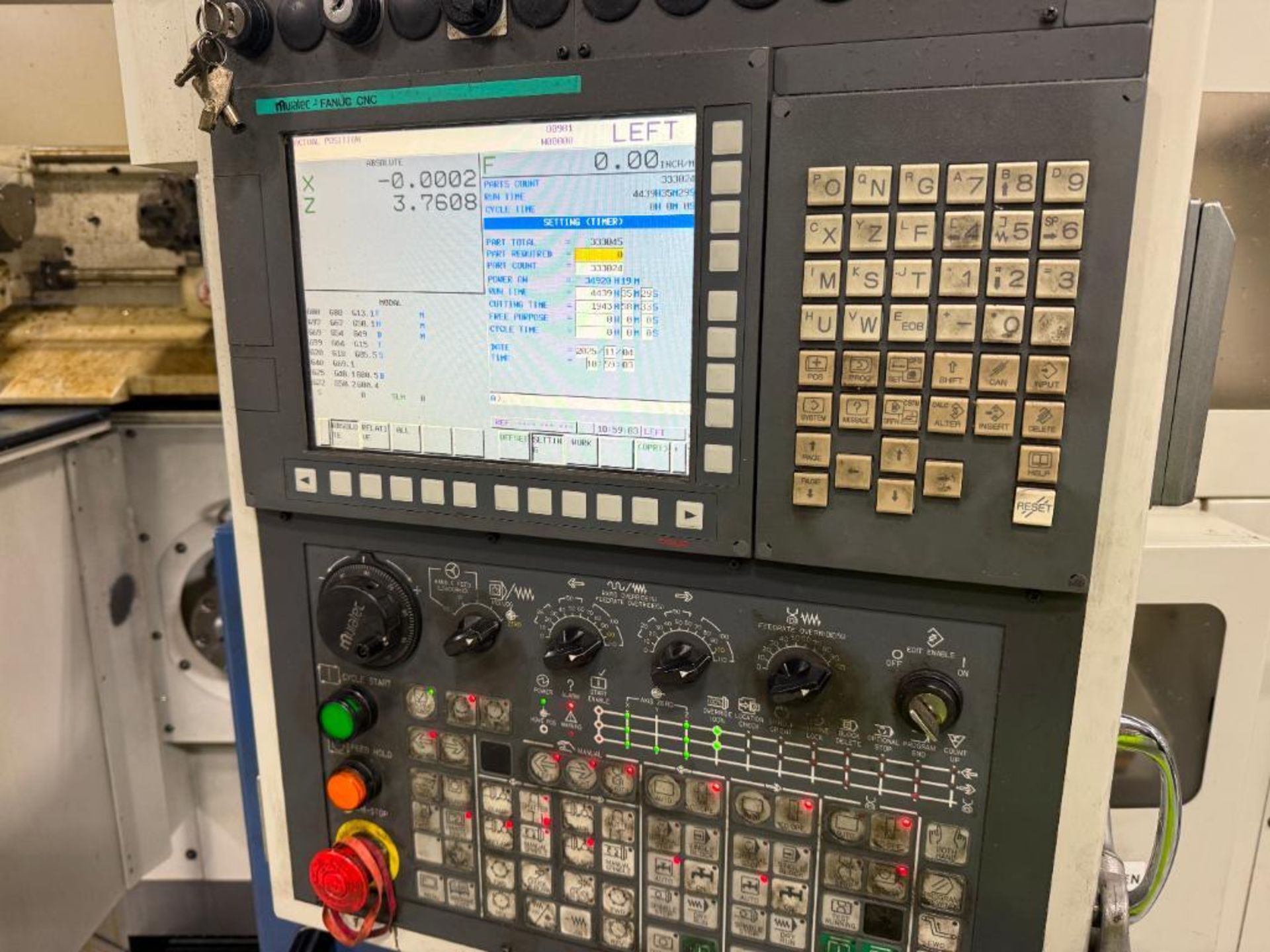 2018 Muratec MW120 Twin Spindle CNC Lathe, S/N 17KX402940001 - Image 18 of 25
