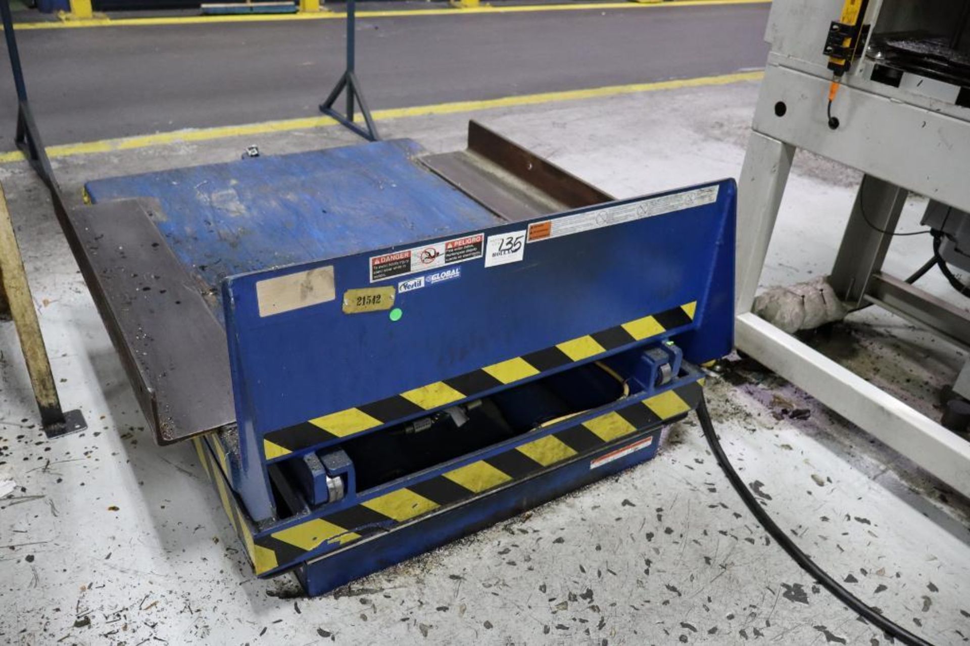 Vestil 4,000 Lb. Capacity Ground Lift Table with Push Button Control - Image 2 of 2