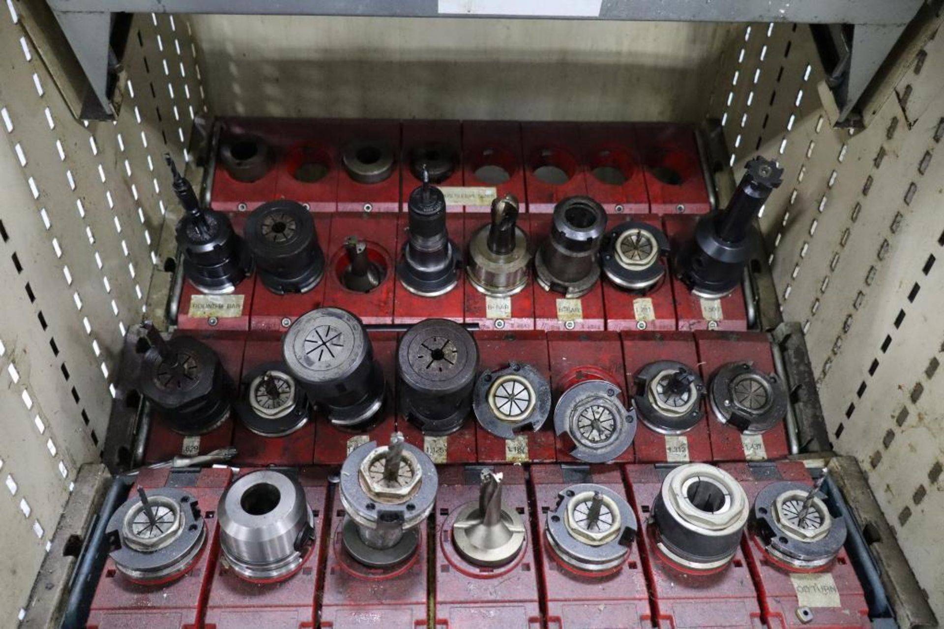 (35) Assorted Taper 40 Tool Holders with Tool Rack - Image 4 of 4