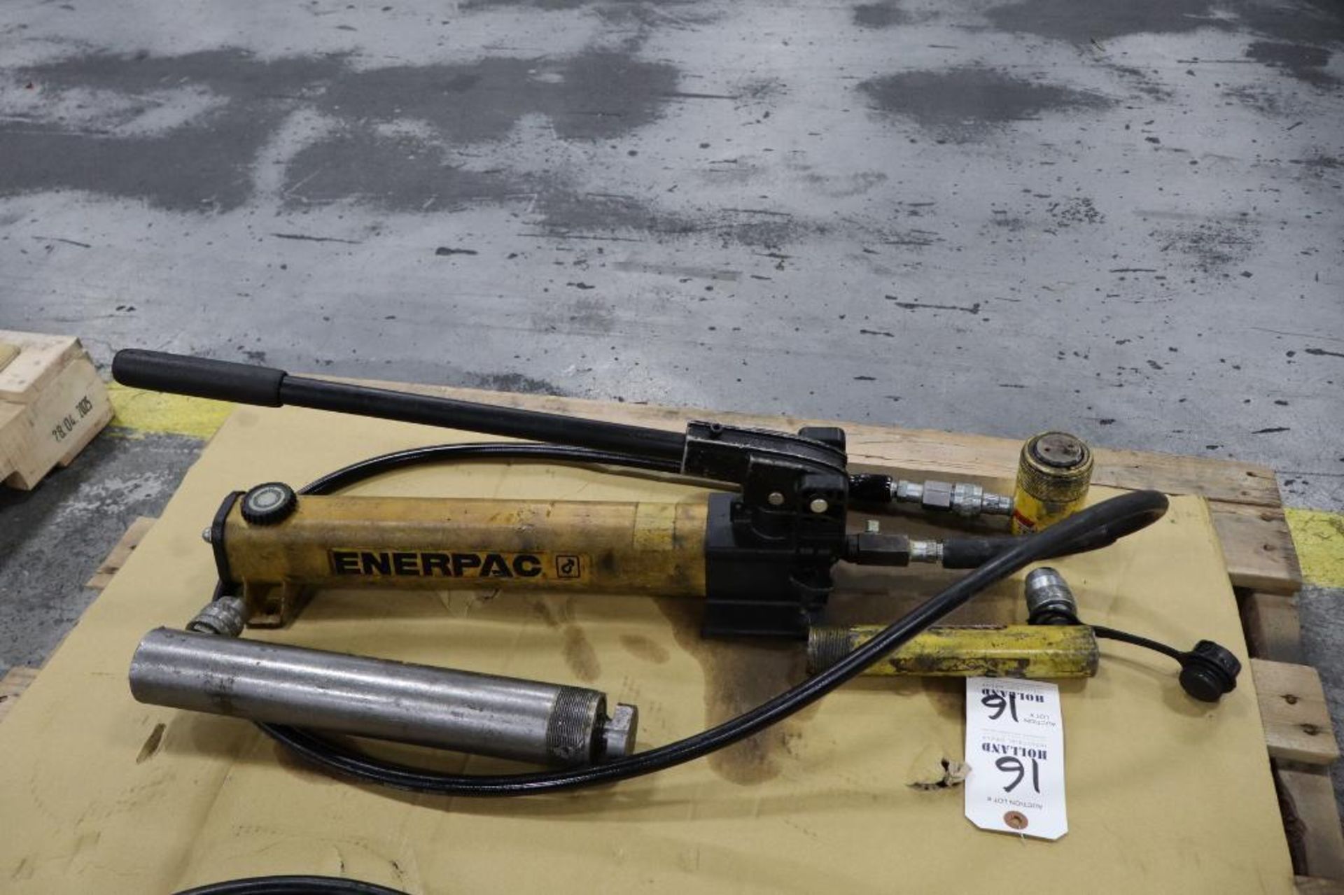 Enerpac P391 Hydraulic Hand Pump with (3) Rams - Image 2 of 2
