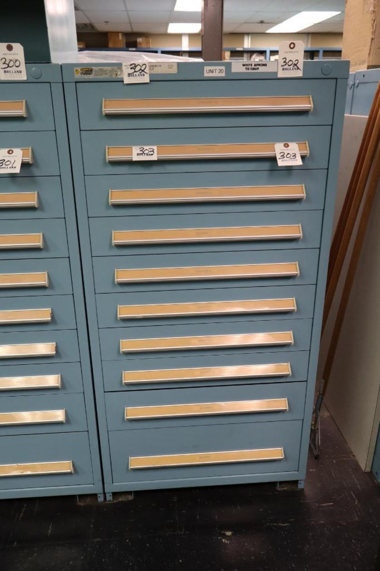 Stanley Vidmar 10-Drawer Cabinet 30" x 30" x 59"H
