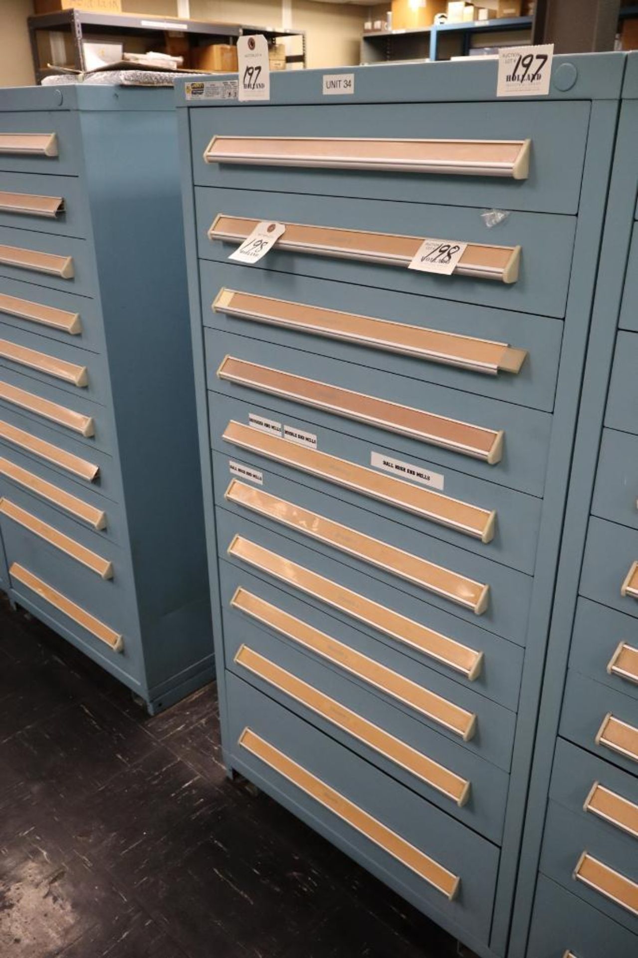Stanley Vidmar 10-Drawer Cabinet 30" x 30" x 59"H