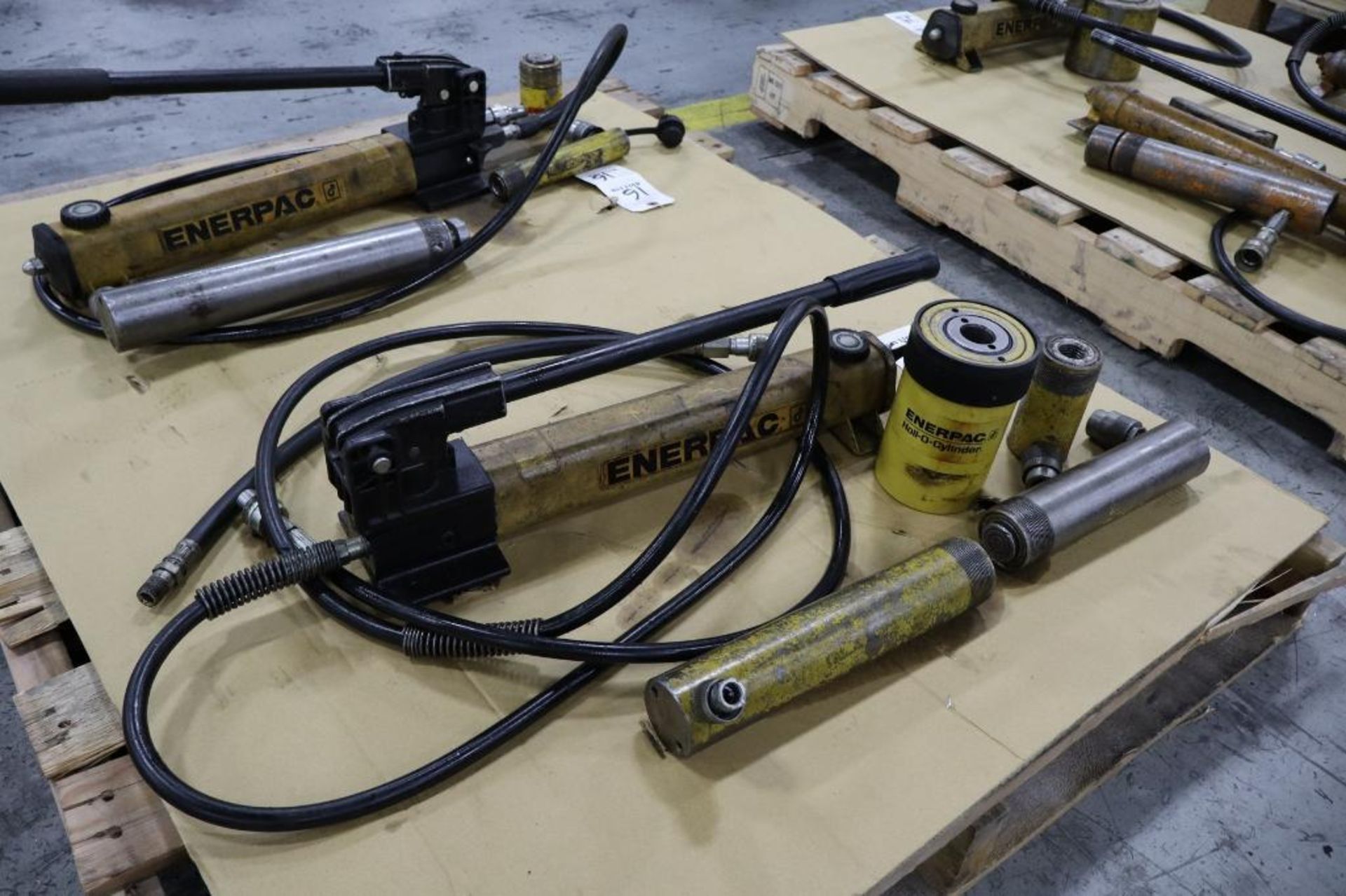 Enerpac P391 Hydraulic Hand Pump with (3) Rams - Image 2 of 2