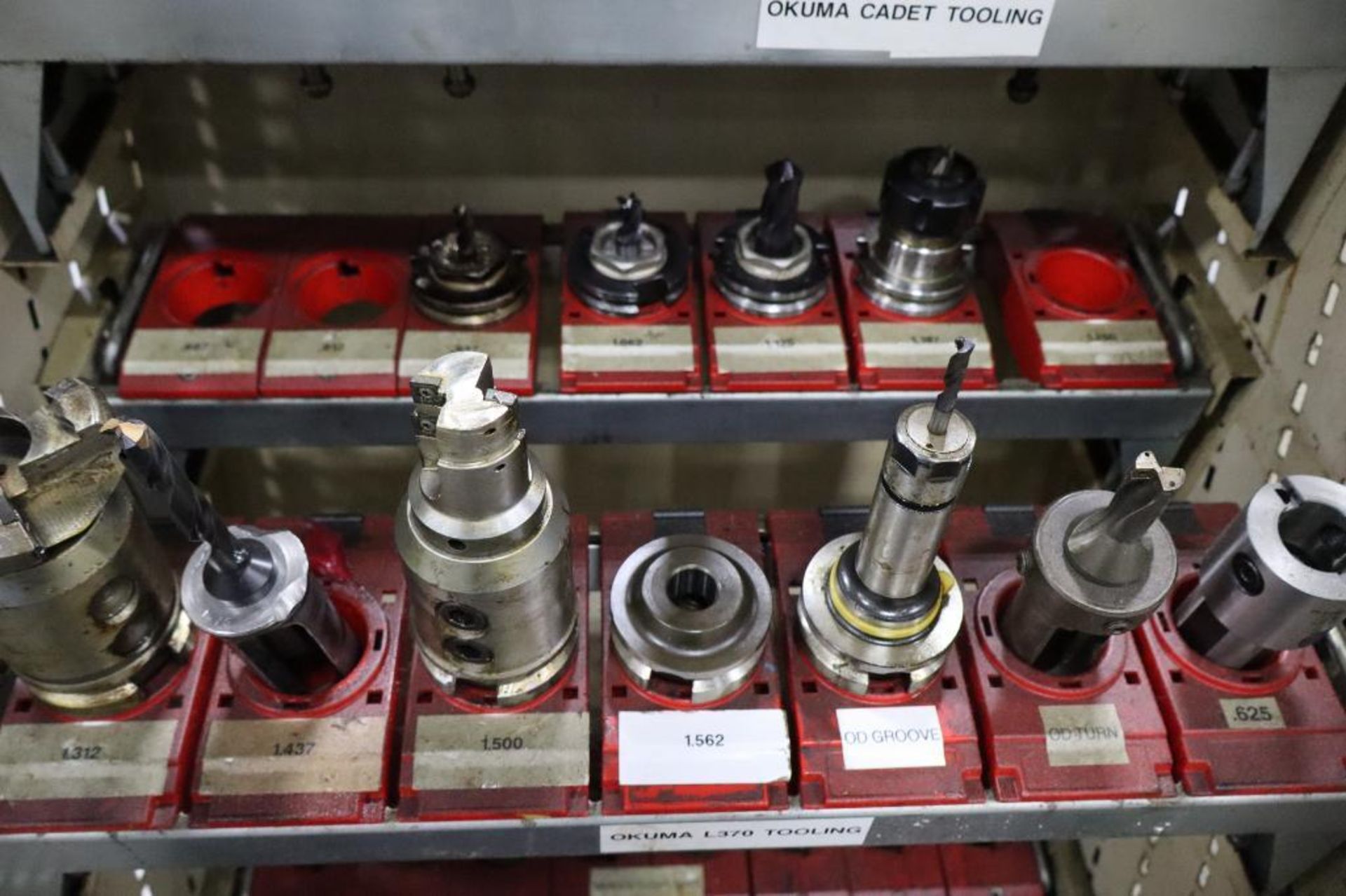 (35) Assorted Taper 40 Tool Holders with Tool Rack - Image 3 of 4
