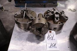 (3) Assorted Lathe Chucks
