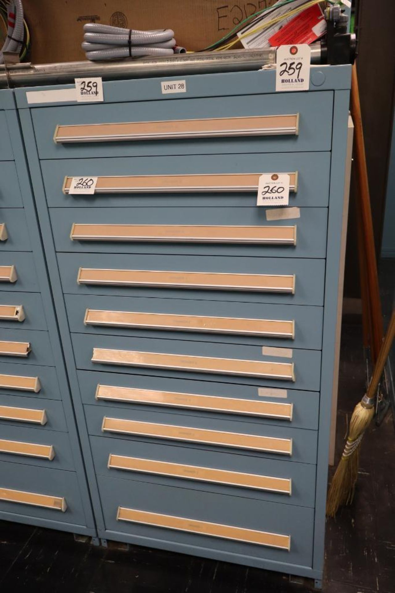 Stanley Vidmar 10-Drawer Cabinet 30" x 30" x 59"H