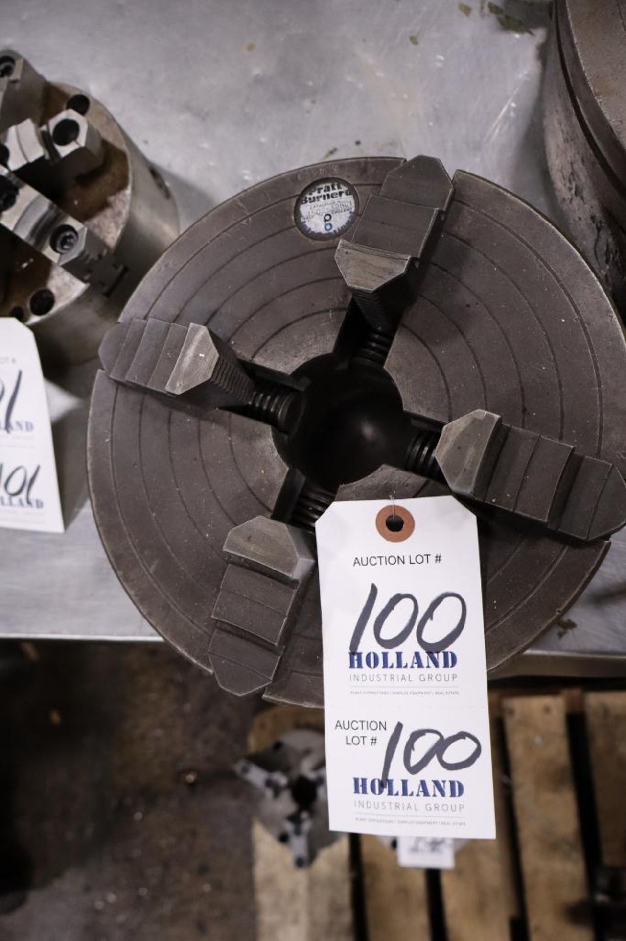 Pratt Burnett 10" 4-Jaw Chuck