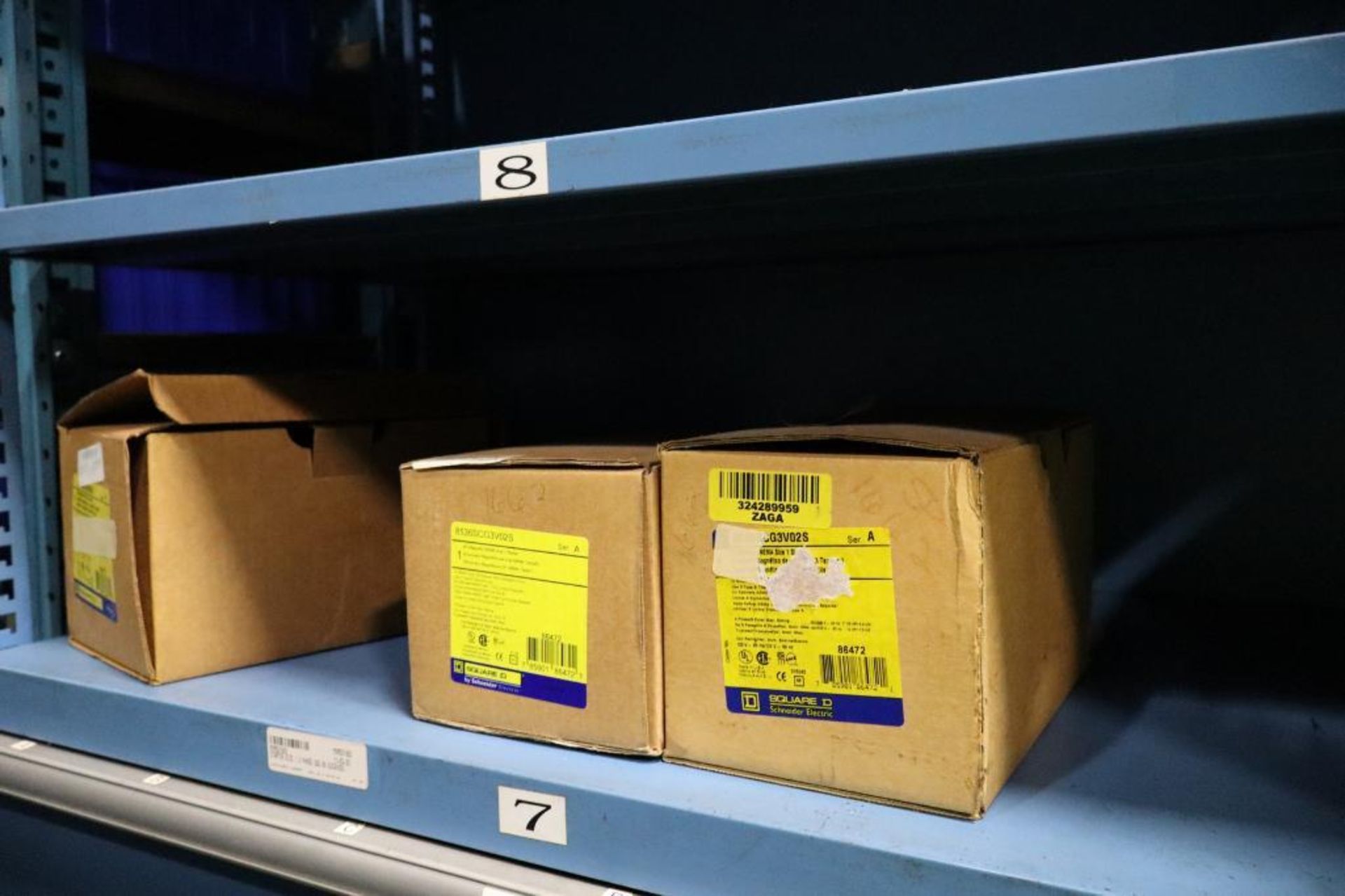 Contents of Machine Repair Tool Crib on (4) Stanley Vidmar Storage Systems with (3) Shelves and Draw - Image 7 of 7