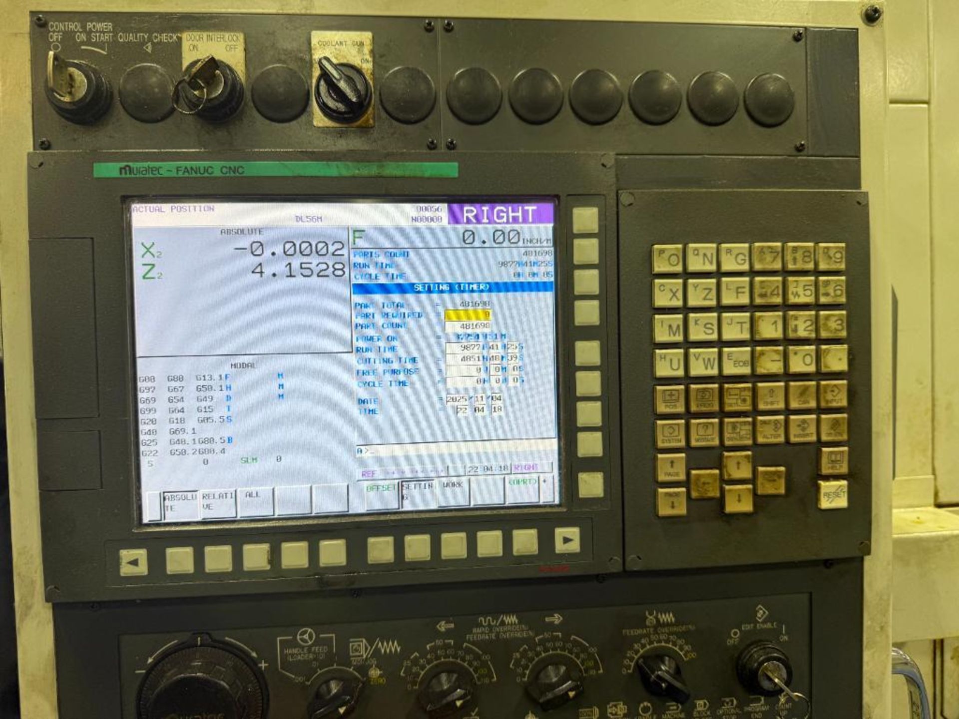 2019 Muratec MW 180 Twin Spindle CNC Lathe, S/N 18KX402230001 - Image 18 of 25