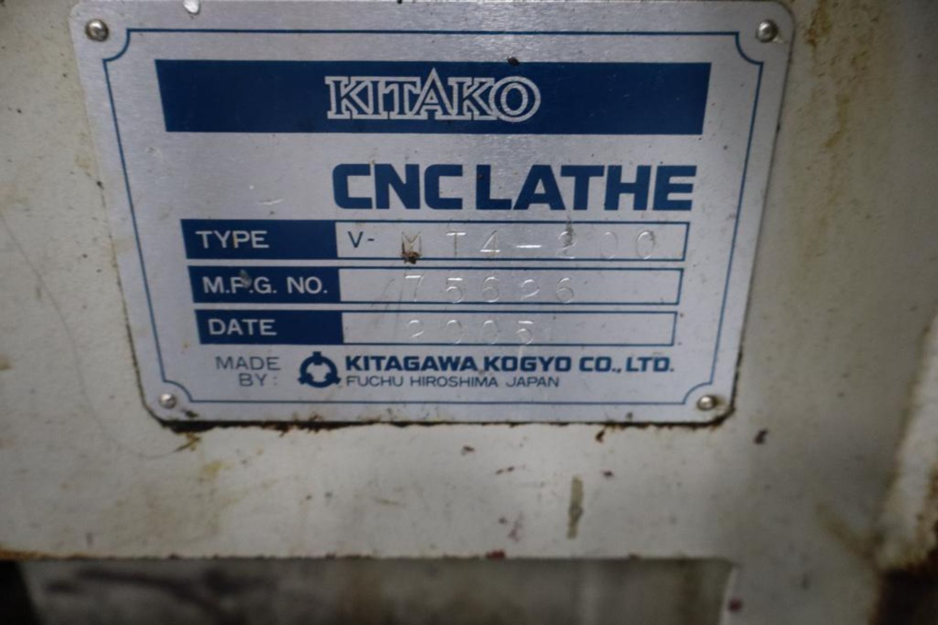 2005 Kitako MT4-200 Multi Spindle CNC Lathe, S/N 75626 - Image 4 of 4