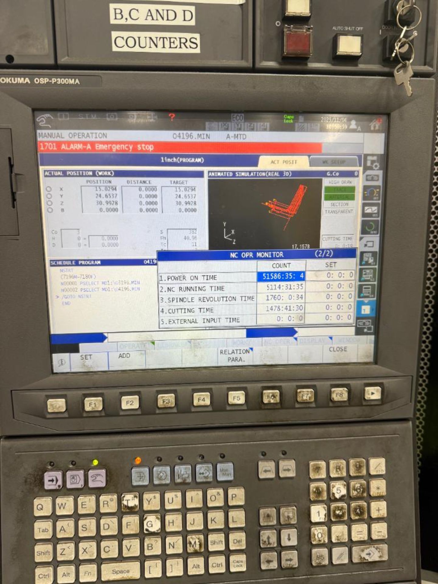 2018 Okuma MB-5000H Horizontal CNC Machining Center, S/N 213985 - Image 20 of 29