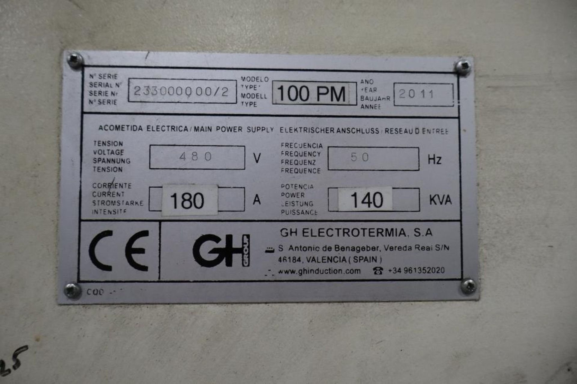 GH Induction Atmospheres HIS-308-2635 Induction Heat Treat Stud Cell S/N 1107-HIS-222 - Image 5 of 10