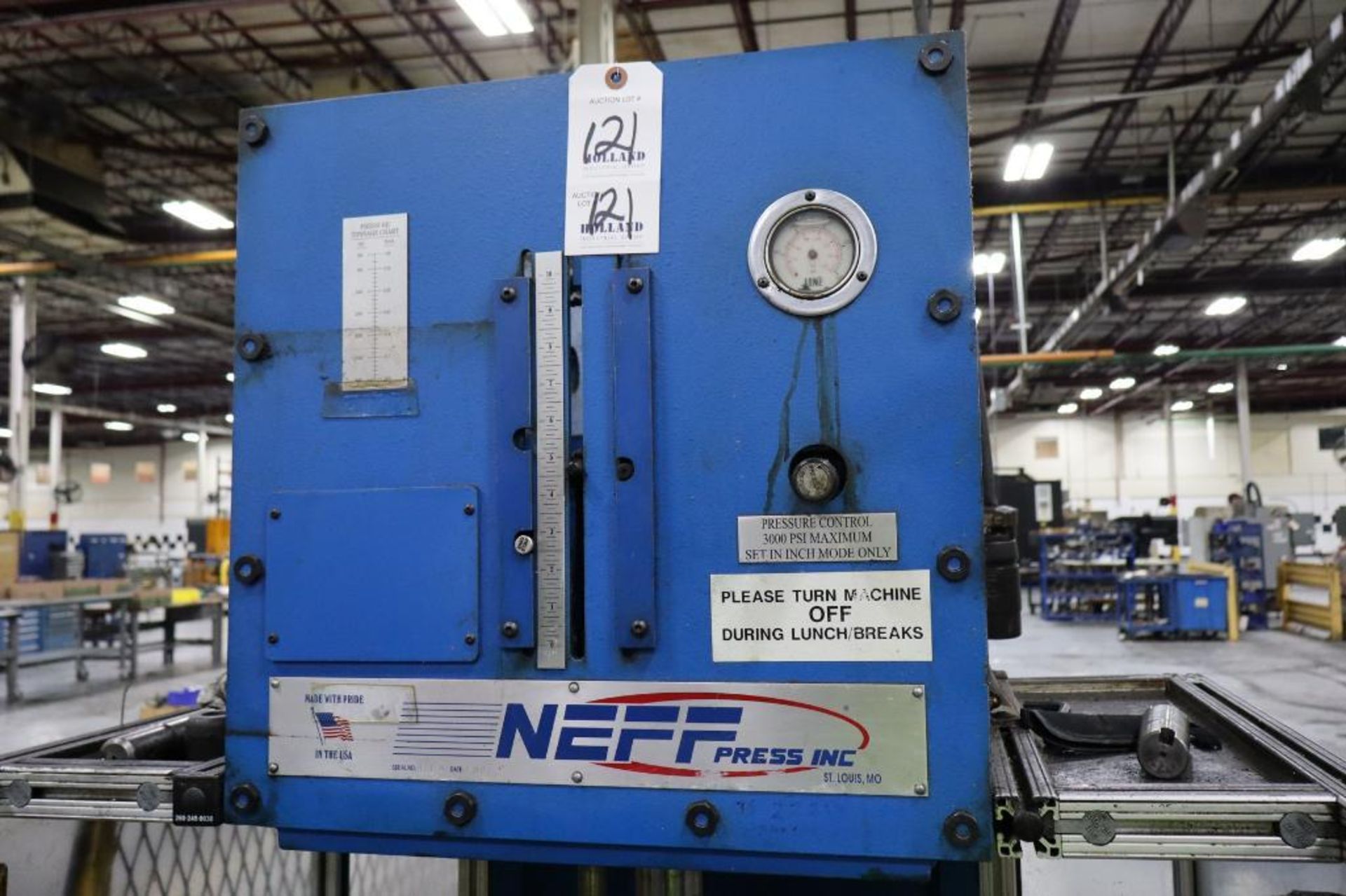 Neff 18.9 Ton C-Frame Hydraulic Press S/N 12164 - Image 2 of 2