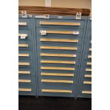 Stanley Vidmar 10-Drawer Cabinet 30" x 30" x 59"H