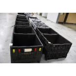 (12) 32" x 32" x 20"D Collapsable Plastic Bins
