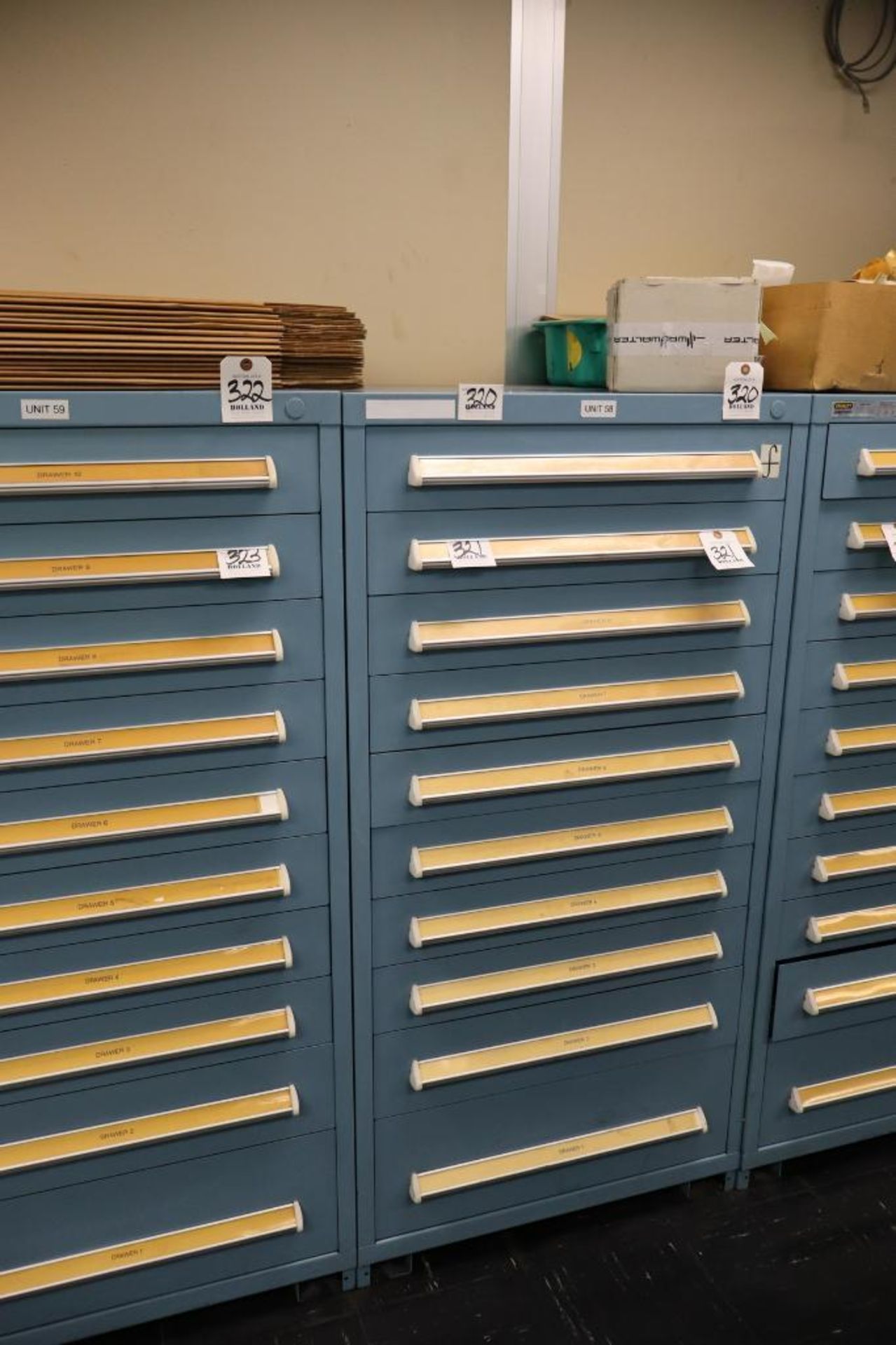 Stanley Vidmar 10-Drawer Cabinet 30" x 30" x 59"H