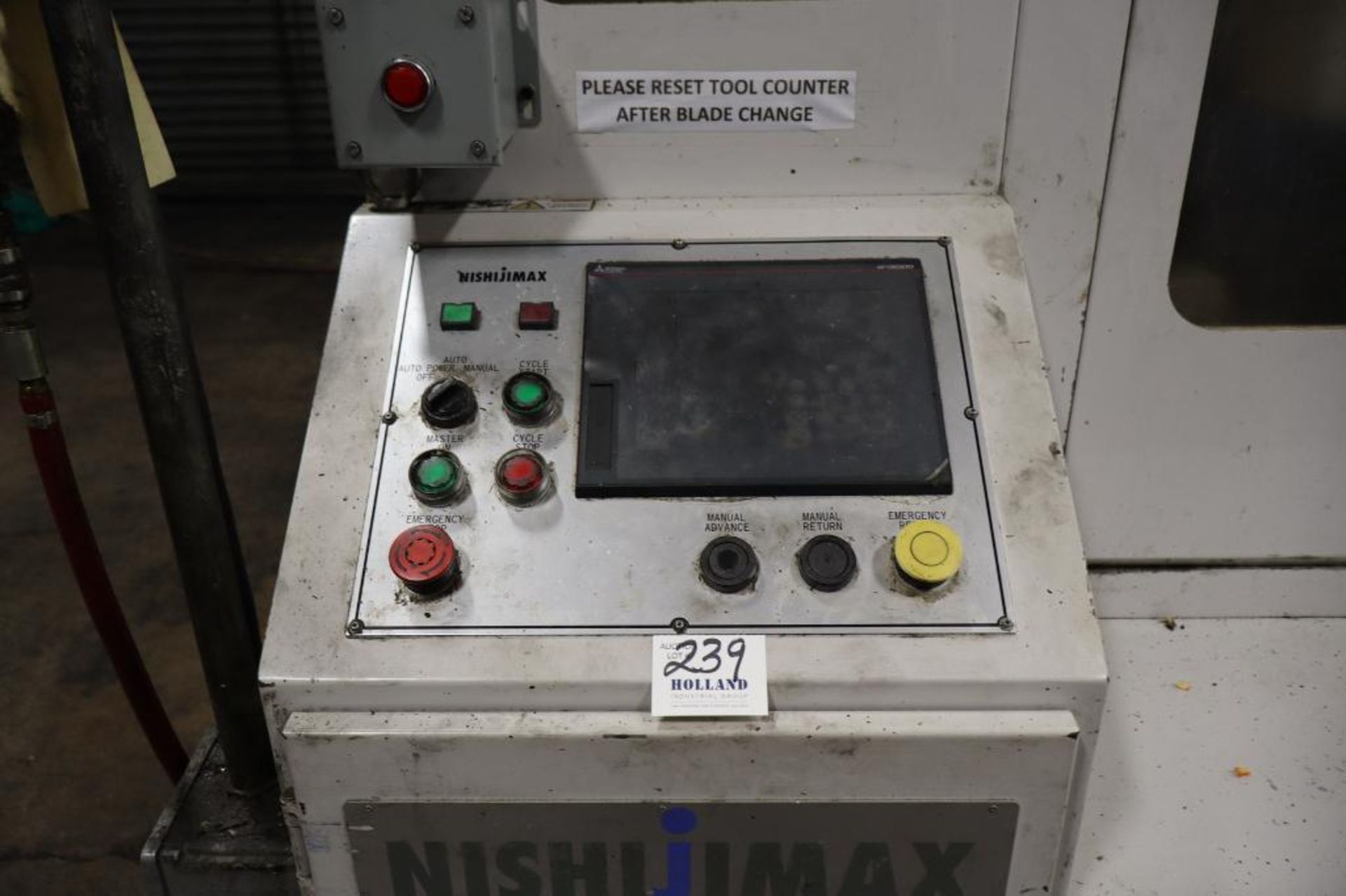 Nishijima NishiJmax Cold Saw, Auto Loader, Bar Stocker, - Image 2 of 5