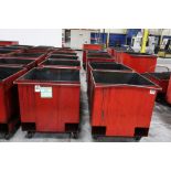 (14) Metal Scrap Carts with Forklift Pockets