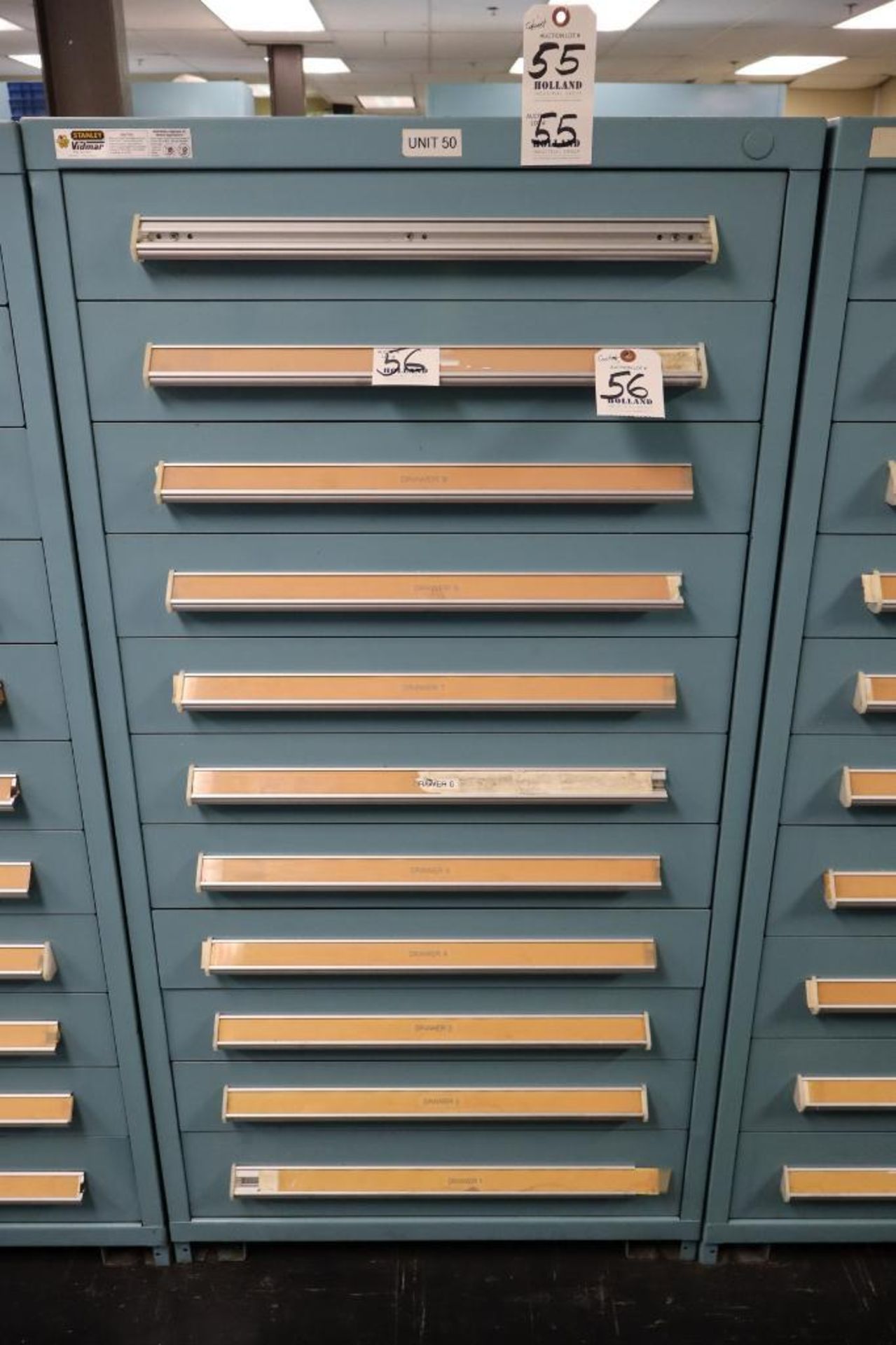 Stanley Vidmar 10-Drawer Cabinet 30" x 30" x 59"H