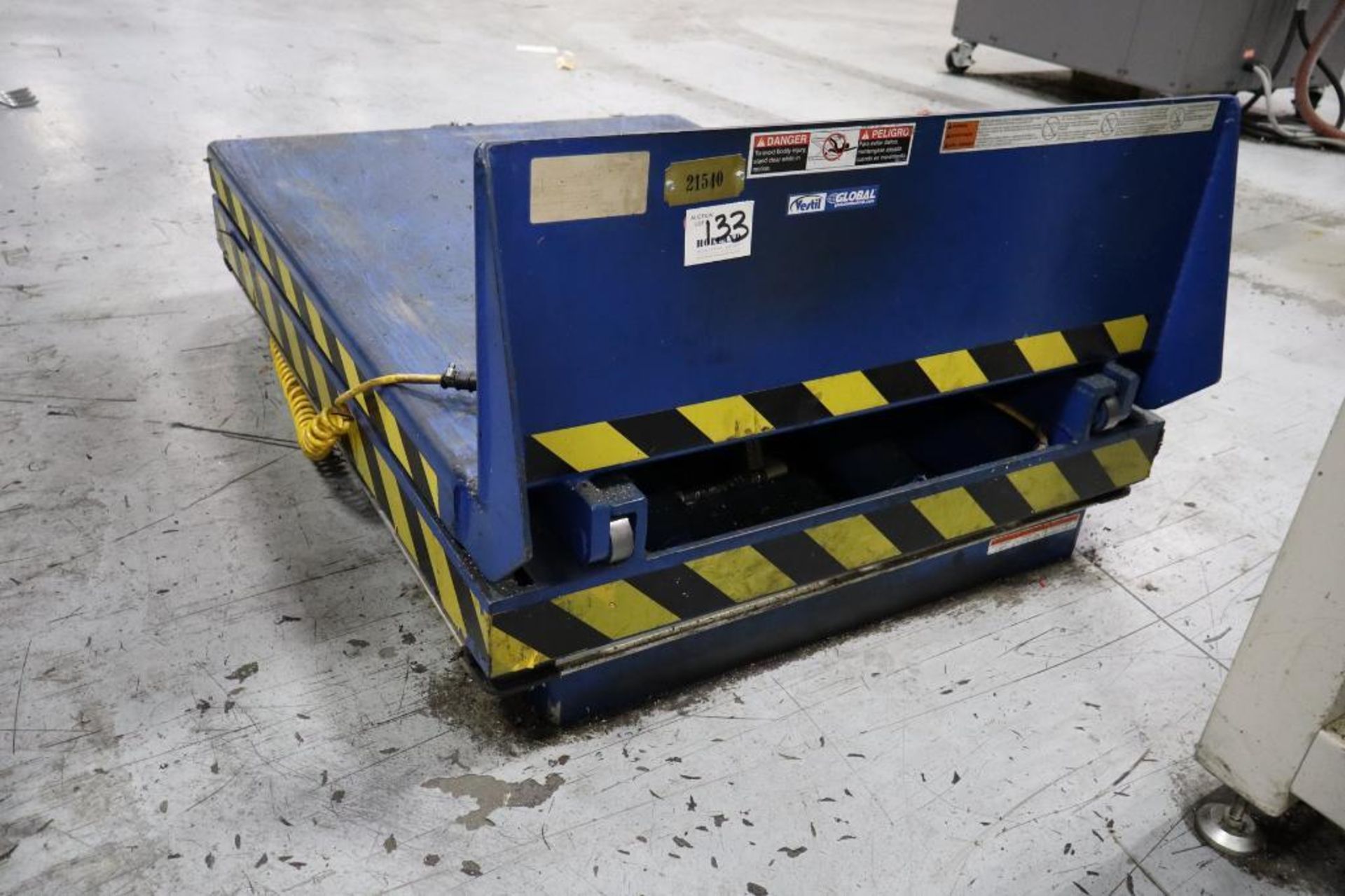 Vestil 4,000 Lb. Capacity Ground Lift Table with Push Button Control - Image 2 of 2