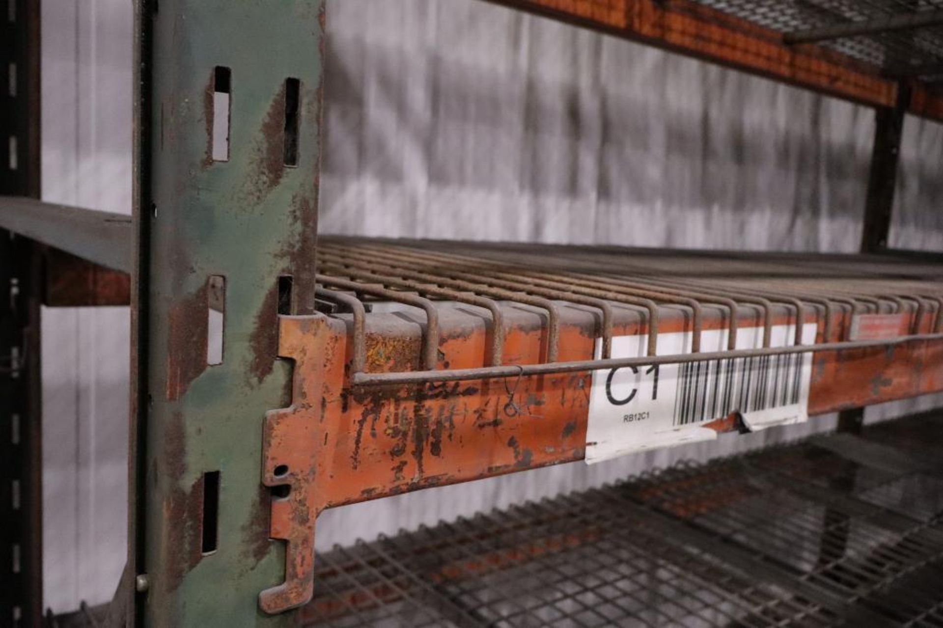 (10) Pallet Racking Sections, 18' Uprights, 8' Beams, Teardrop Style, (7) Beams Per Section, 37" x 4 - Image 2 of 2