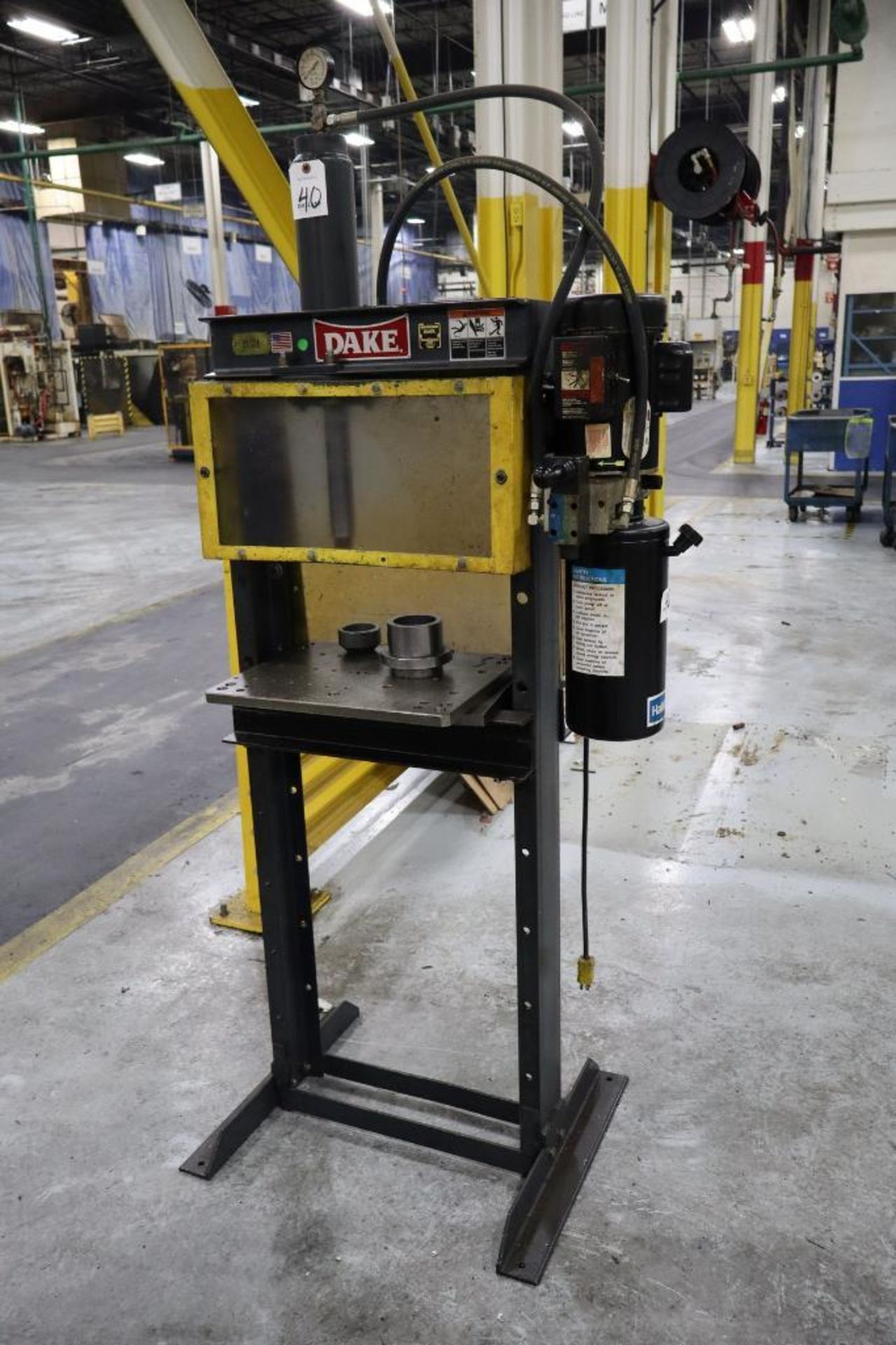 Dake 30DA Electric Control 30-Ton Hydraulic Press, 120V