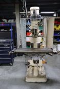 Bridgeport 1 HP Knee Mill S/N 125938