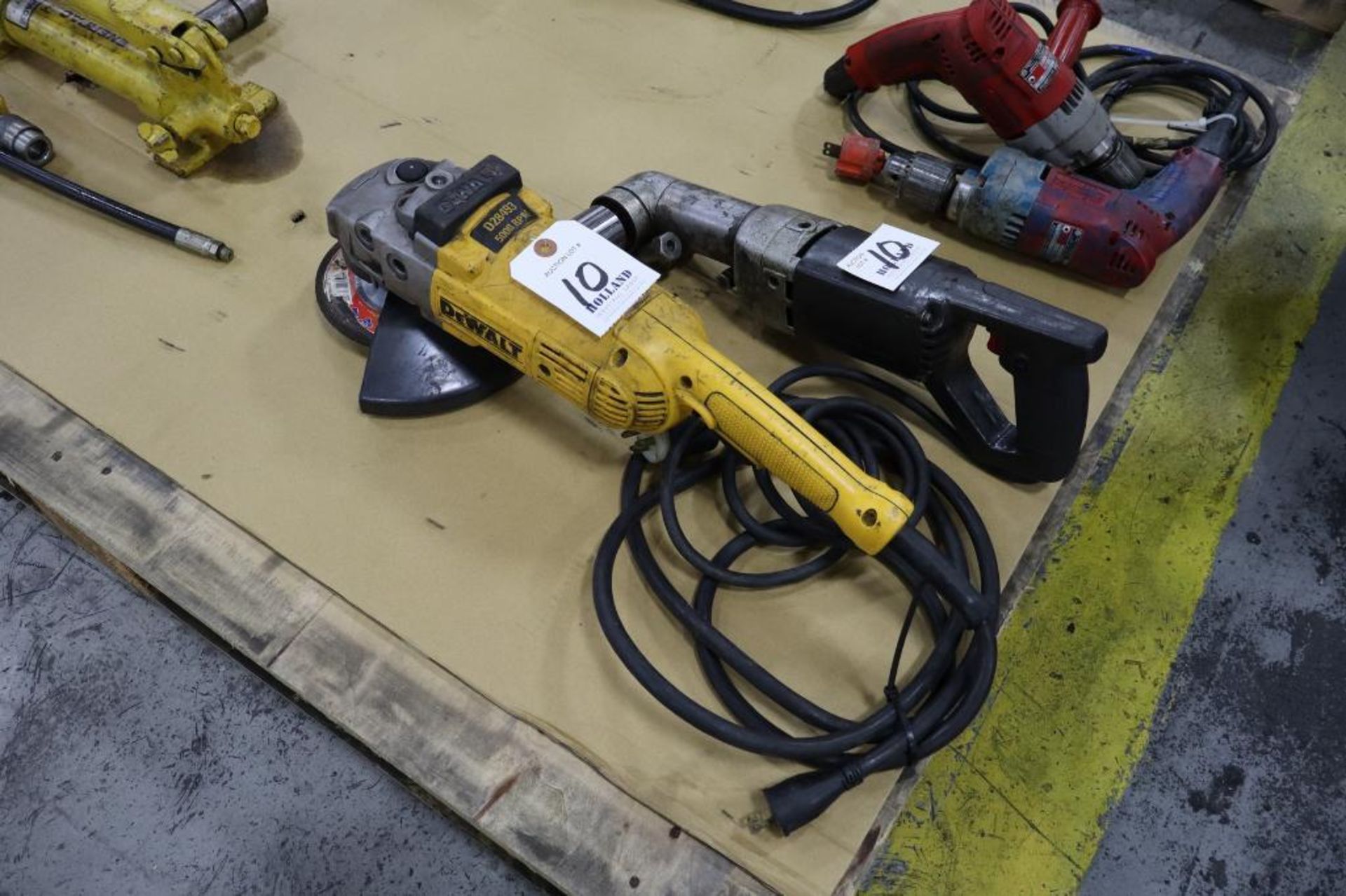 Dewalt D28493 8" Angle Grinder with Black & Decker D-Handle Right Angle Drill - Image 2 of 2